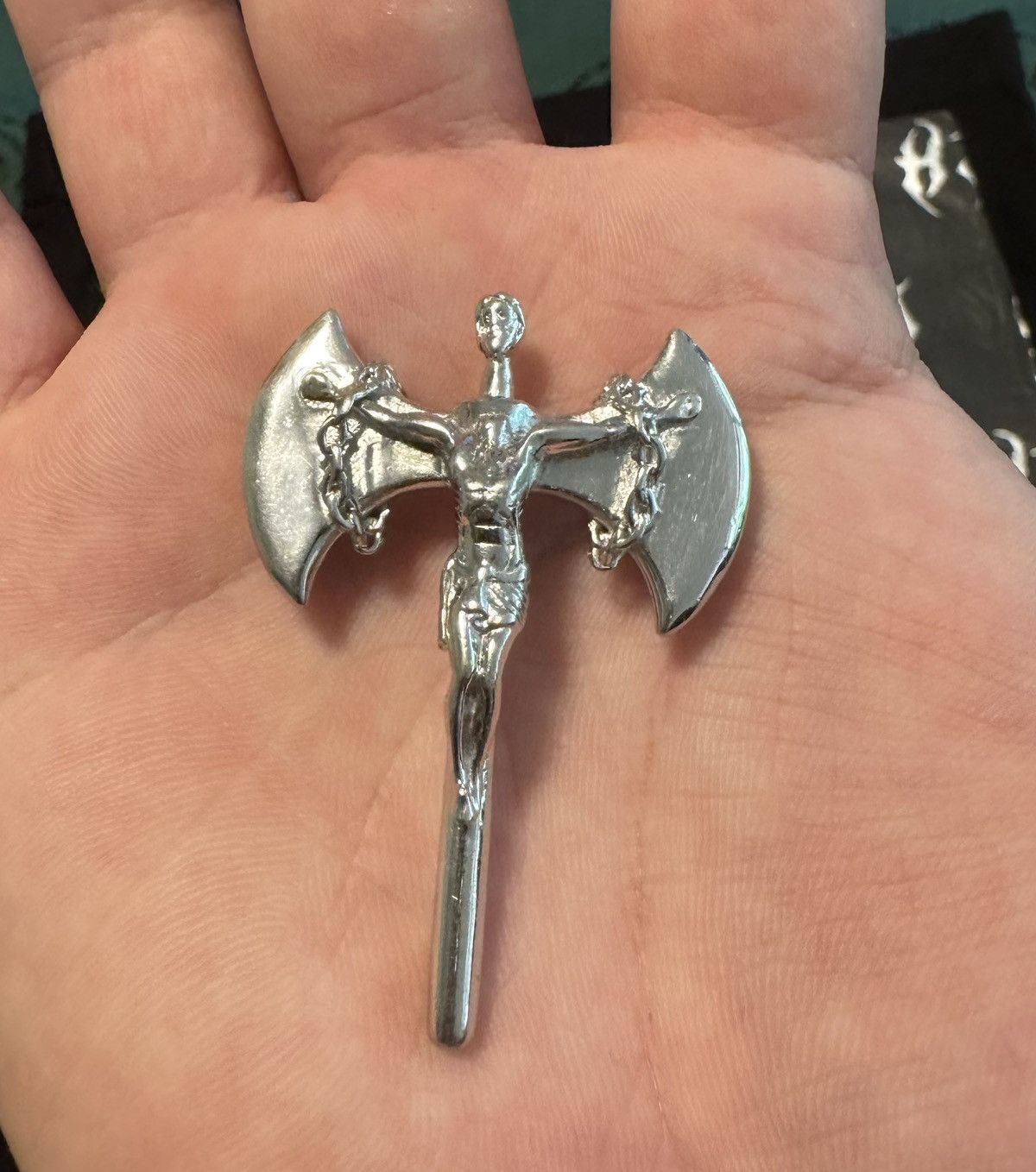 Other Hard Jewelry .925 Sterling Silver Pendant Gothic Crucifix Size ONE SIZE - 1 Thumbnail