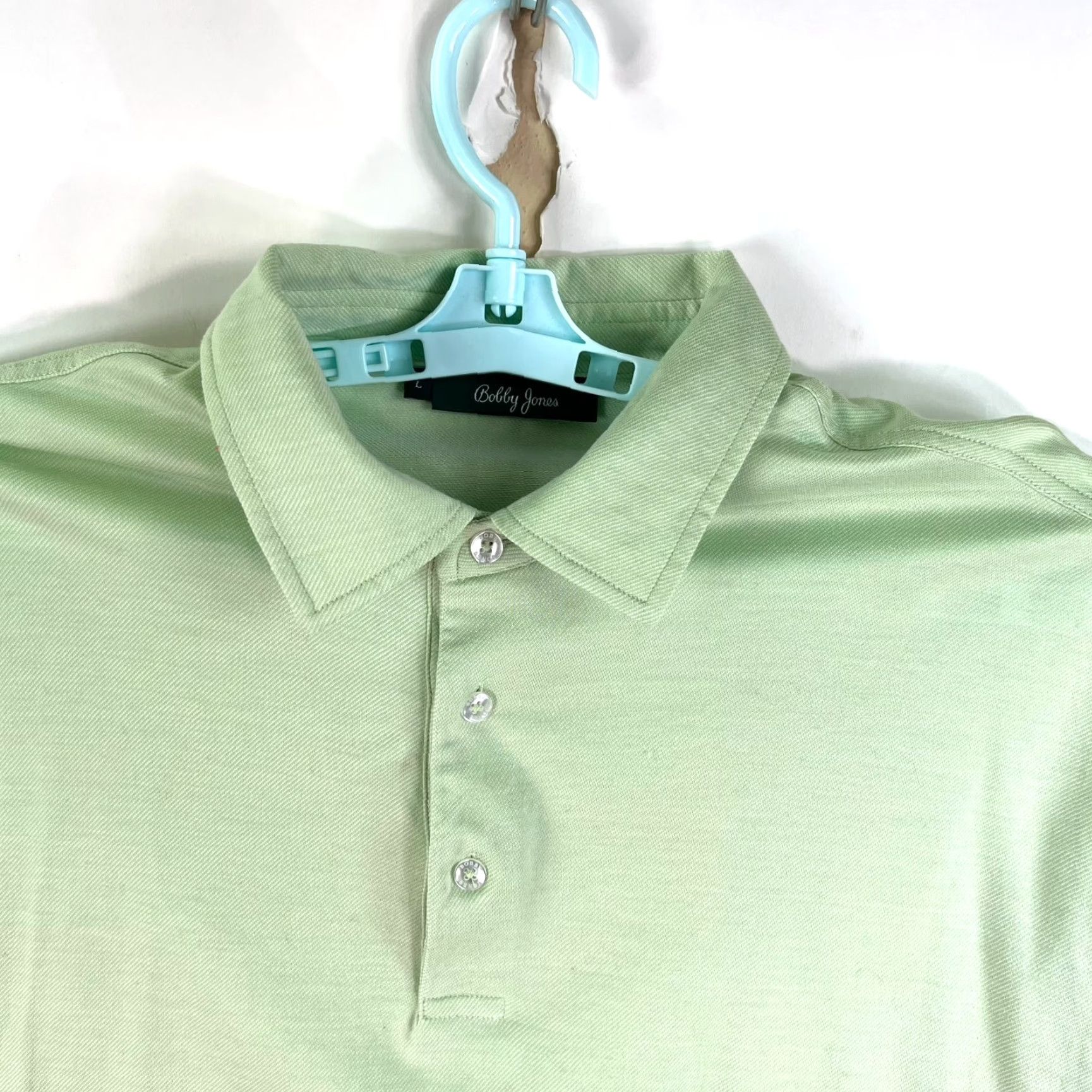 Vintage Bobby Jones Polo Shirt Mens Size L Green 100% Cotton Short Sleeve Knit Classic Golf Polo Mens Green Size US L / EU 52-54 / 3 - 3 Thumbnail
