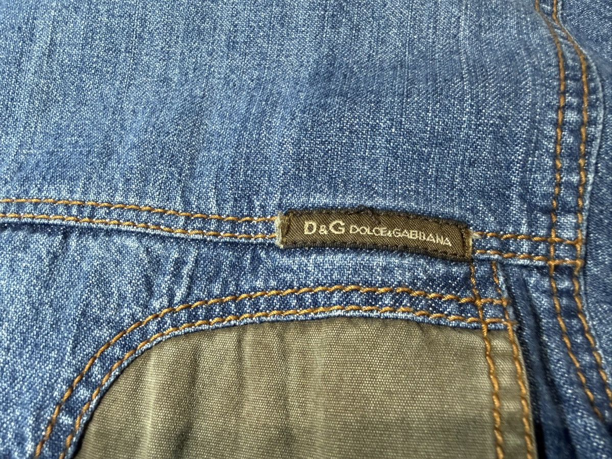 Dolce & Gabbana Dolce & Gabbana 2000s Denim Overshirt w/ Harness & Buckles Size US S / EU 44-46 / 1 - 6 Thumbnail