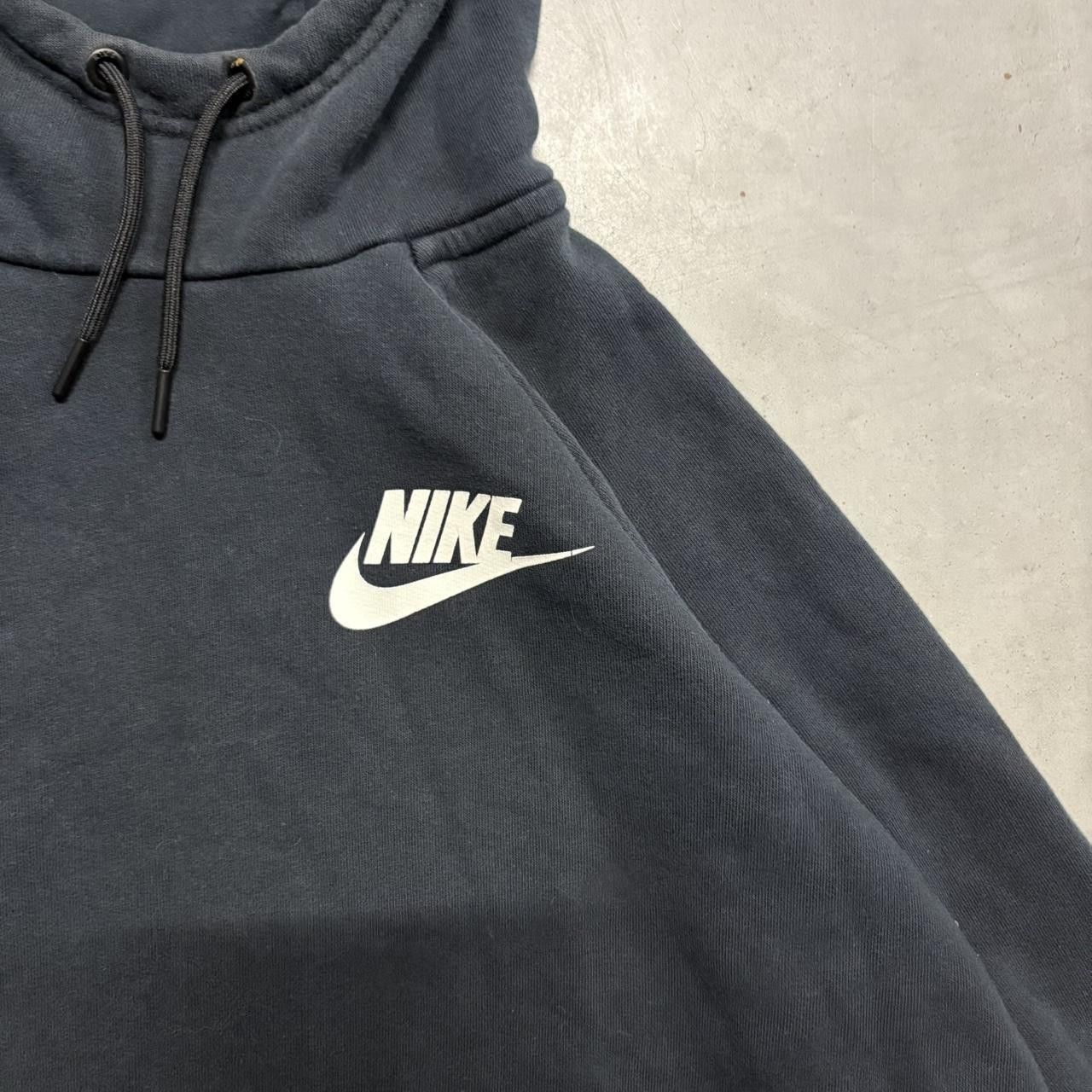 Nike CRAZY Vintage Y2K/2000s Nike Black Swoosh Essential Streetwear Hoodie! Size US S / EU 44-46 / 1 - 2 Thumbnail
