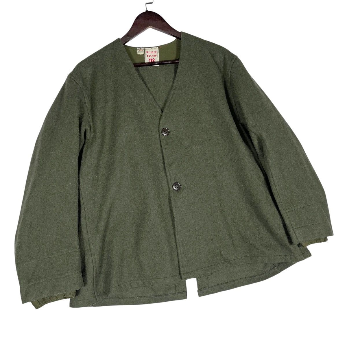 Vintage Vintage 60s French Military Wool Liner Jacket | Size XL / US 12-14 / IT 48-50 - 8 Thumbnail
