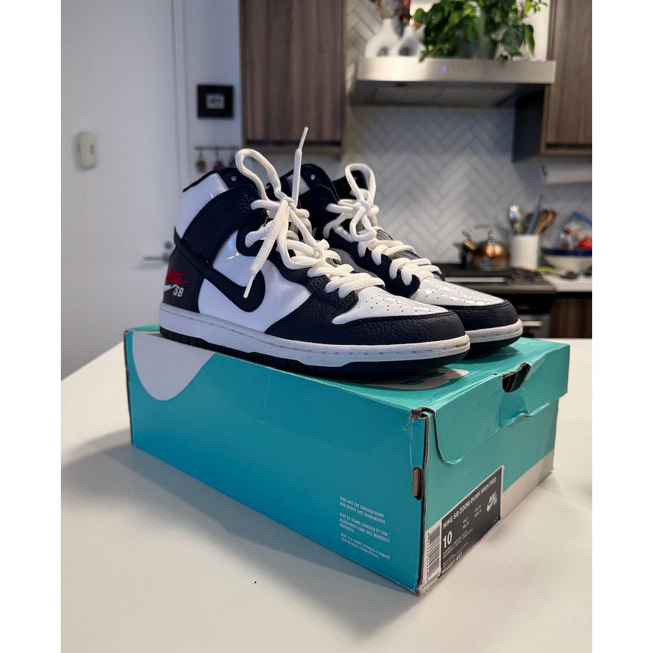 Nike Nike SB Dunk High Pro Obsidian-White 854851-441 (size 10) Size US 10 / EU 43 - 1 Thumbnail