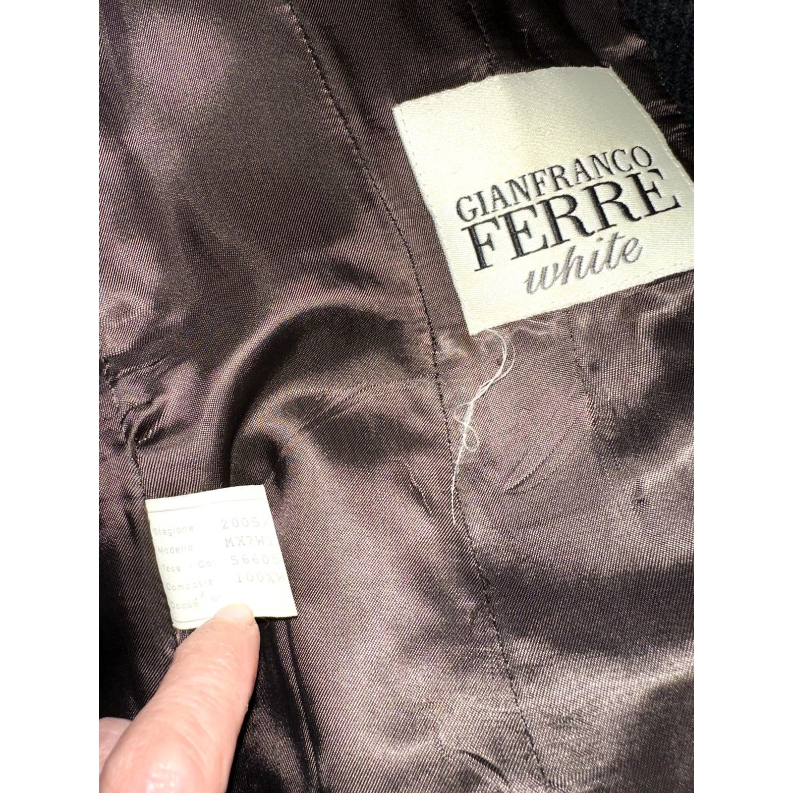 Gianfranco Ferre GIANFRANCO FERRE VINTAGE 80's 90's WOOL DOUBLE BREASTED COAT Size M / US 6-8 / IT 42-44 - 6 Thumbnail
