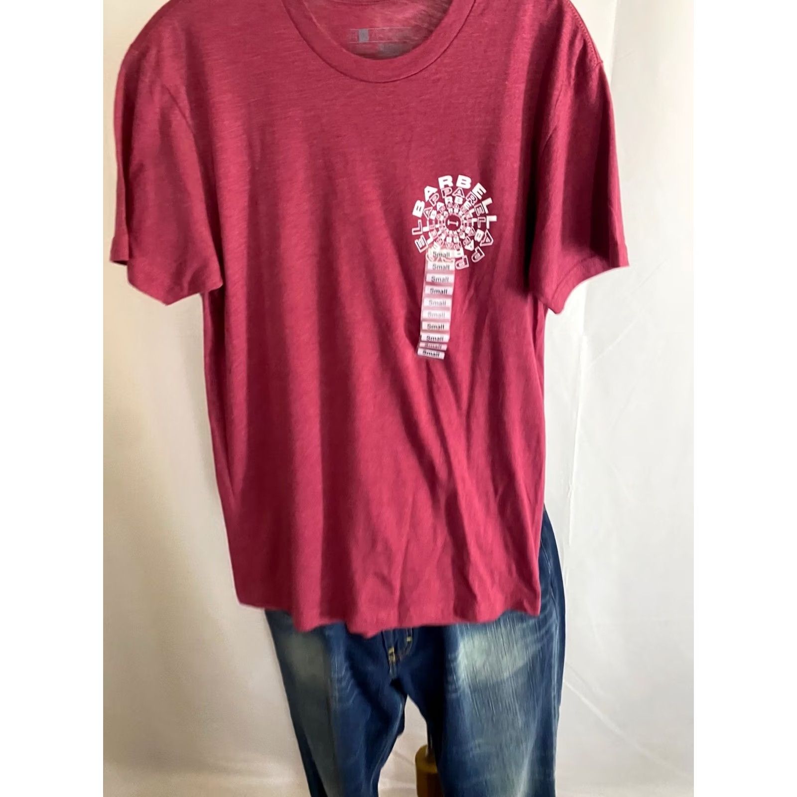 Vintage Barbell TEE Shirt Muscle Small S Mens Sharp Back Panel T-Shirt Small S Shirt Mens Sharp Back Panel TEE Barbell Size US S / EU 44-46 / 1 - 3 Thumbnail