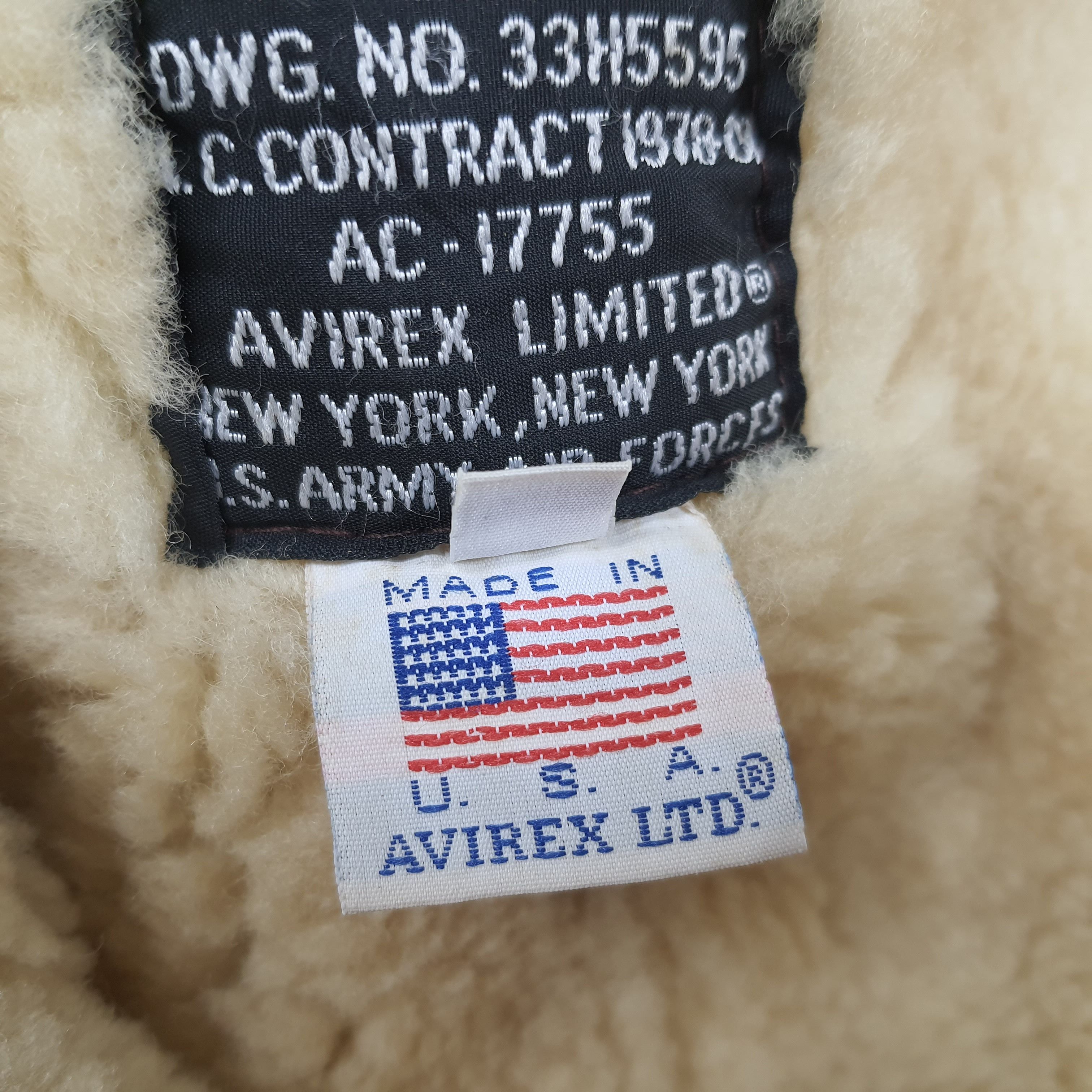 Avirex 90s Avirex Jacket Sheepskin Shearling Flight Leather C303N10 Size US M / EU 48-50 / 2 - 7 Thumbnail