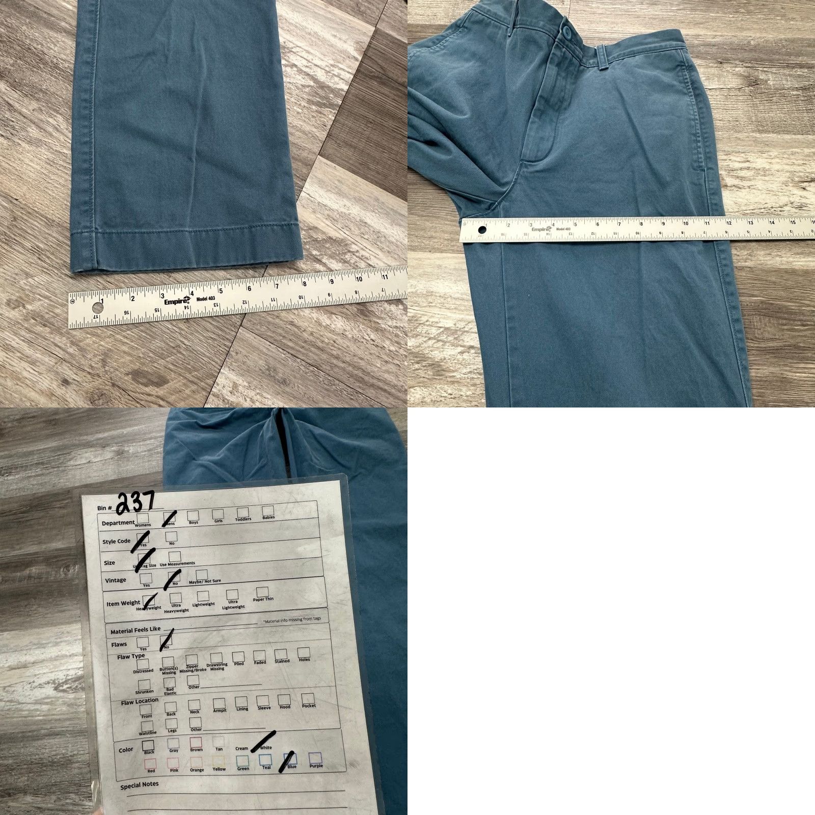 J.Crew J Crew Blue Mens 32x32 Classic Fit Flat Front Straight Leg Preppy Chino Pants Size US 32 / EU 48 - 8 Thumbnail