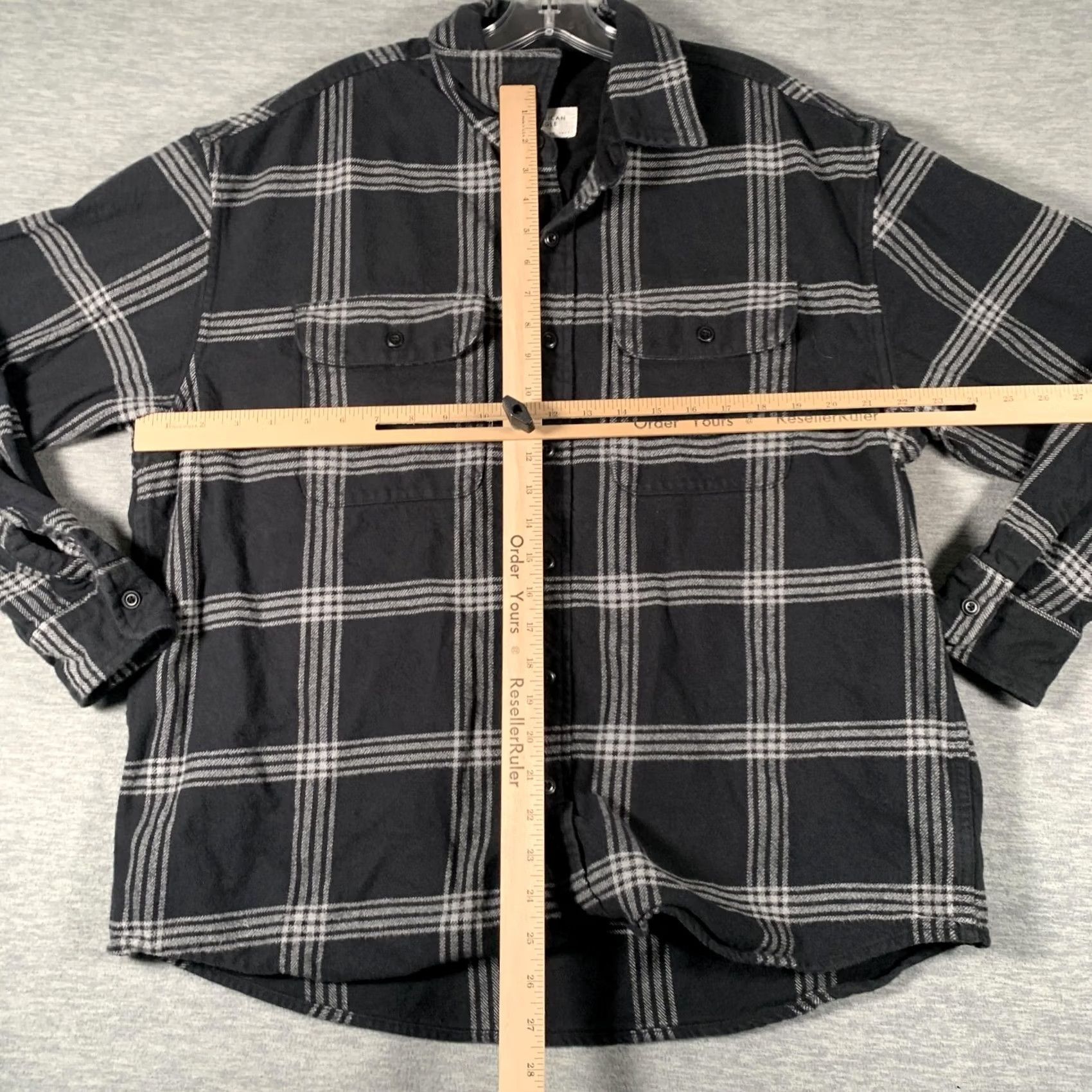 Vintage American Eagle Shirt Mens Large Black Plaid Flannel Long Sleeve Button Up Casual Size US L / EU 52-54 / 3 - 6 Thumbnail