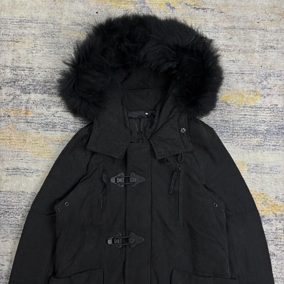 Japanese Brand Sly raccoon fur hoodie jacket vkei style Size US S / EU 44-46 / 1 - 7 Thumbnail