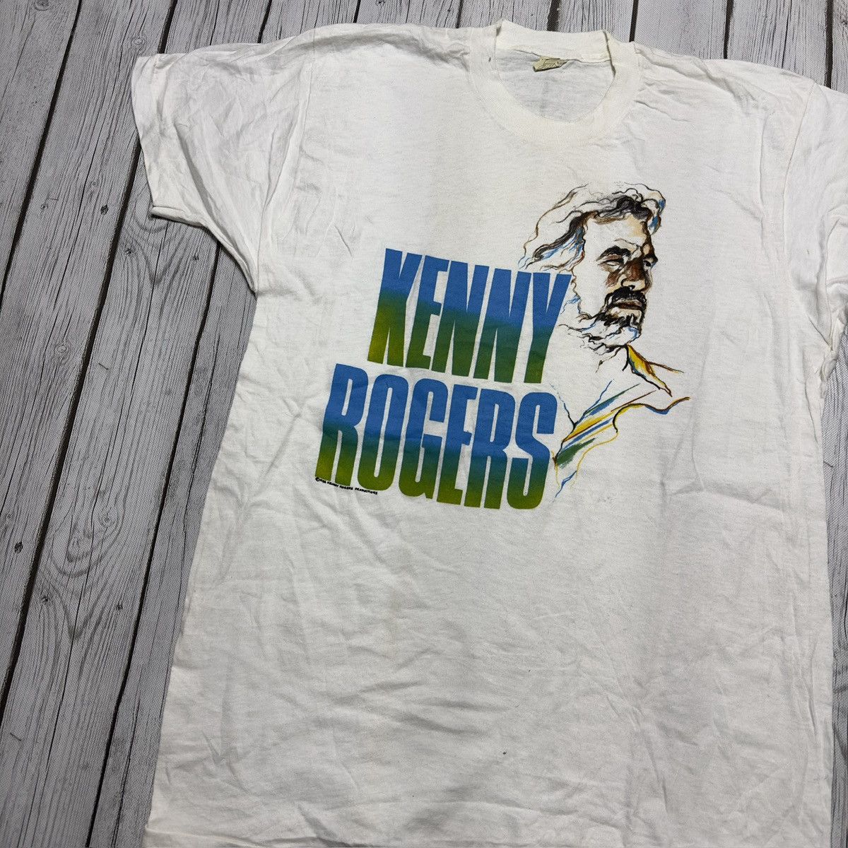 Band Tees × Vintage Vintage Kenny Rogers tee Size US XL / EU 56 / 4 - 3 Thumbnail