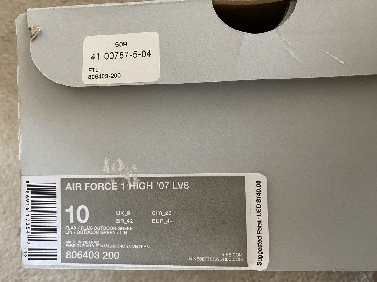 Nike Nike Air Force 1 High Wheat 2015 Size 10 Size US 10 / EU 43 - 15 Thumbnail