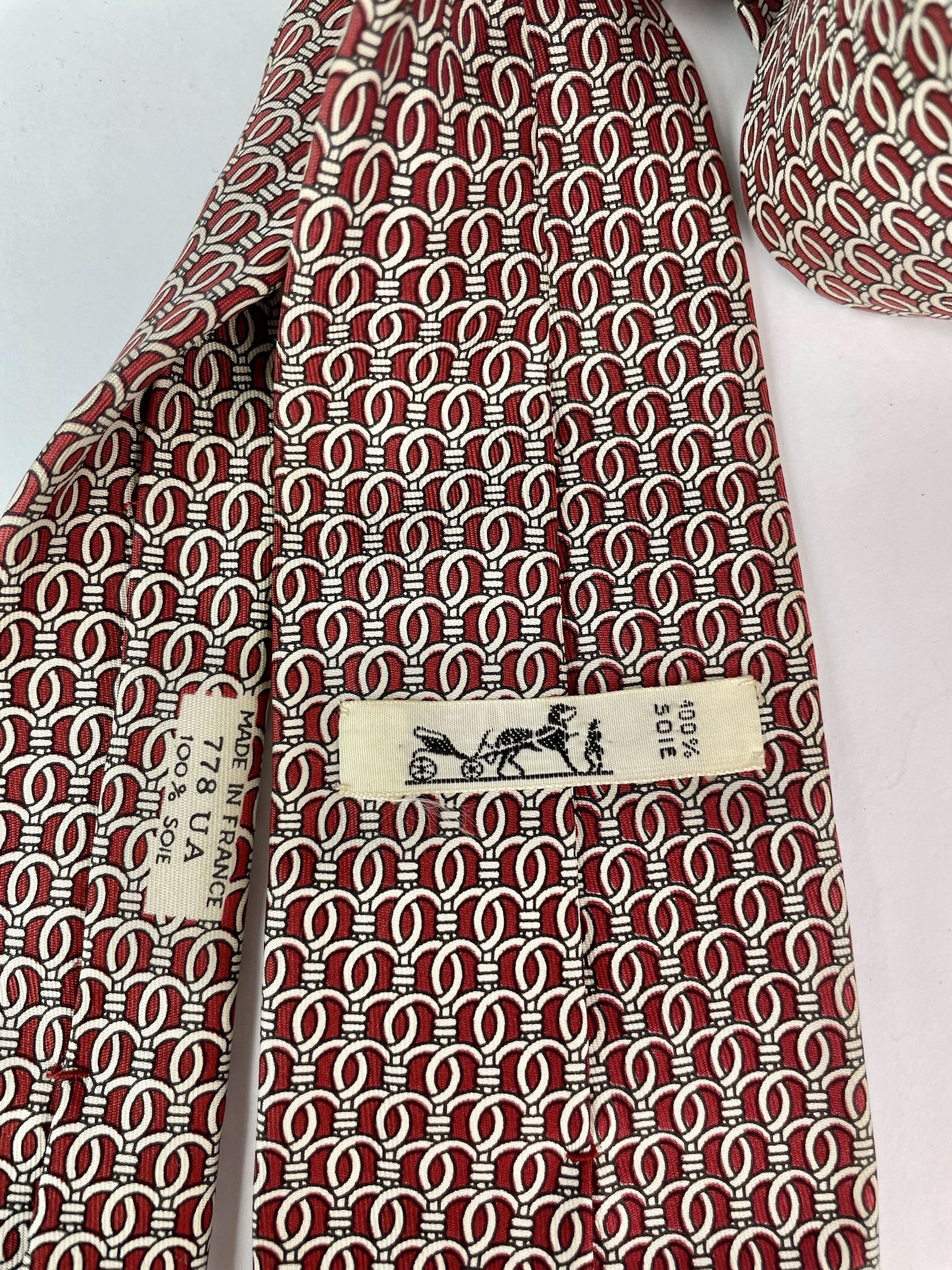 Hermes rope print silk tie Size ONE SIZE - 5 Thumbnail