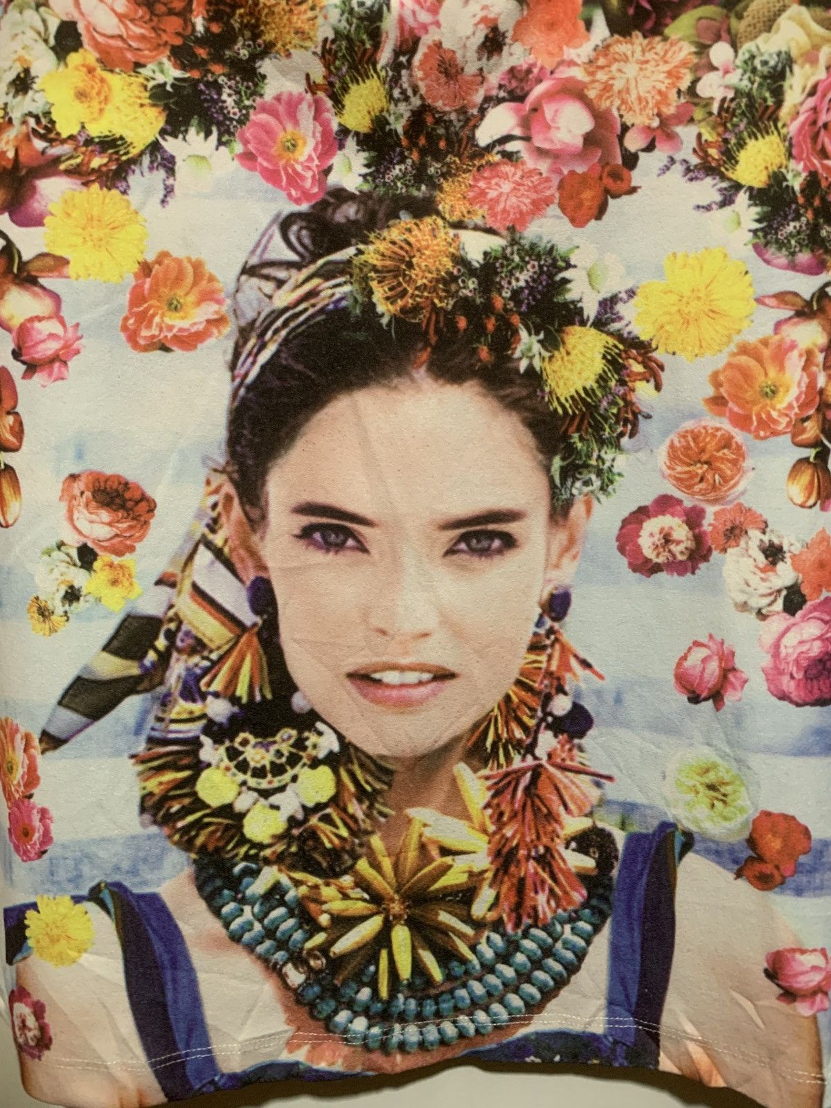 Hysteric Glamour × Undercover ONLY love Aop Flower Crop Tee Shirt Size XL / US 12-14 / IT 48-50 - 5 Thumbnail