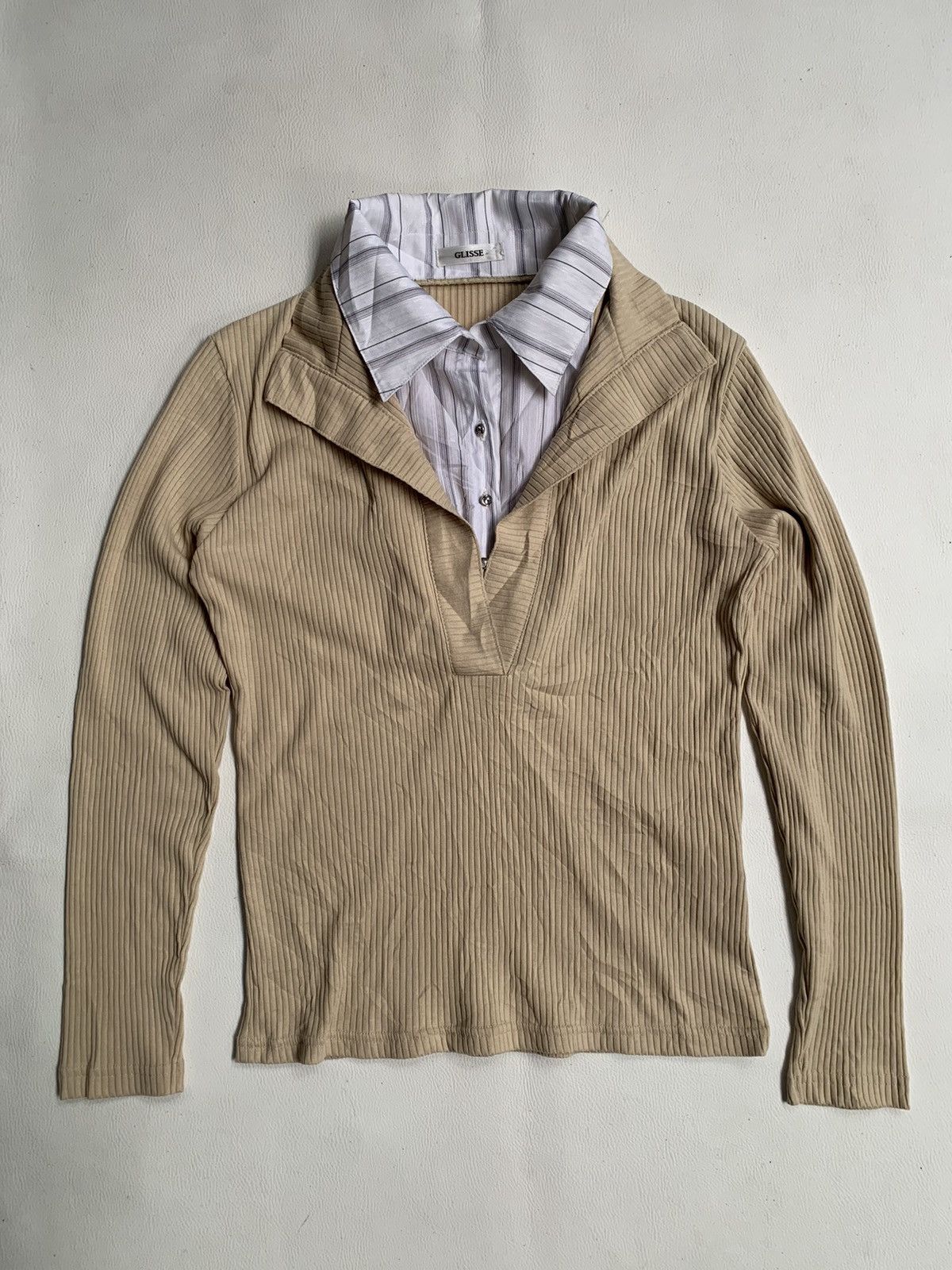 Beauty Beast × If Six Was Nine × Japanese Brand Undefined Japan Glisse Double layer shirt Size US XS / EU 42 / 0 - 1 Thumbnail
