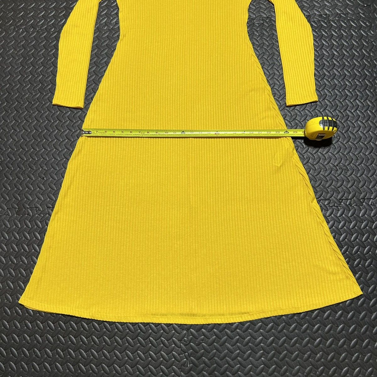 Zara Zara Midi Sweater Dress Ribbed Knit Yellow L/S Womens XL Size XL / US 12-14 / IT 48-50 - 5 Thumbnail
