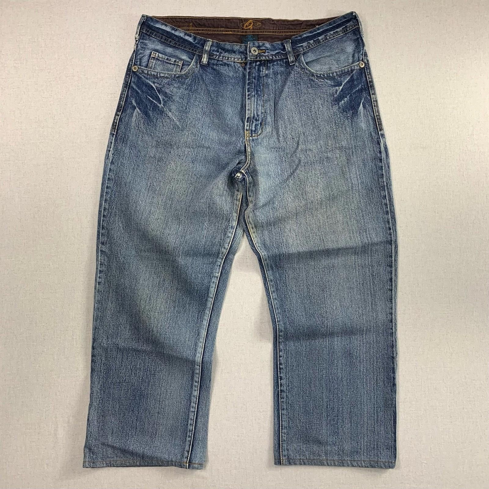 Vintage Blue Oxygen O2 Baggy Wide leg Jeans - 36 - Y2K