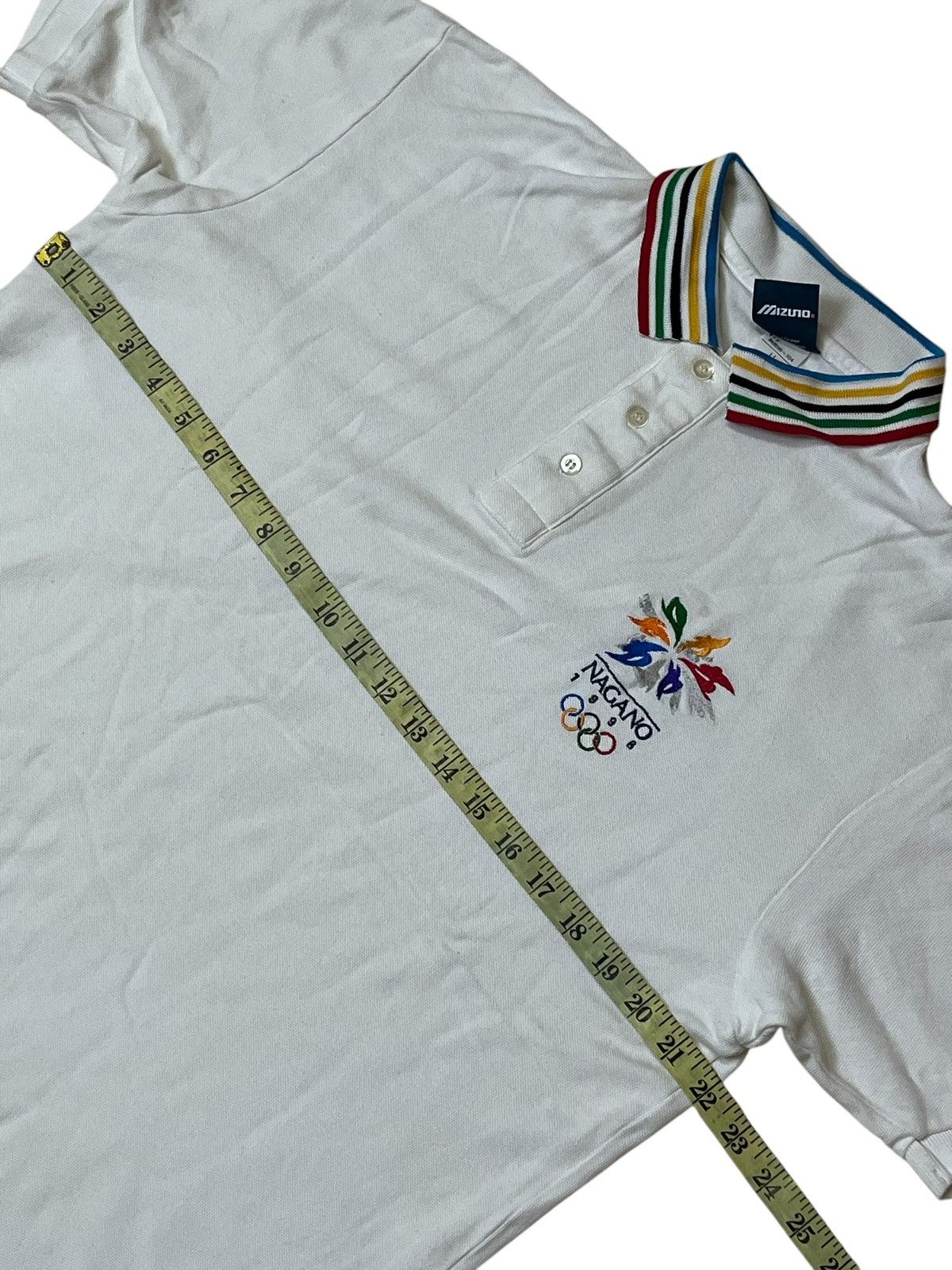 USA Olympics Vintage mizuno OLYMPIC NAGANO winter games 1998 polo shirt Size US L / EU 52-54 / 3 - 8 Thumbnail