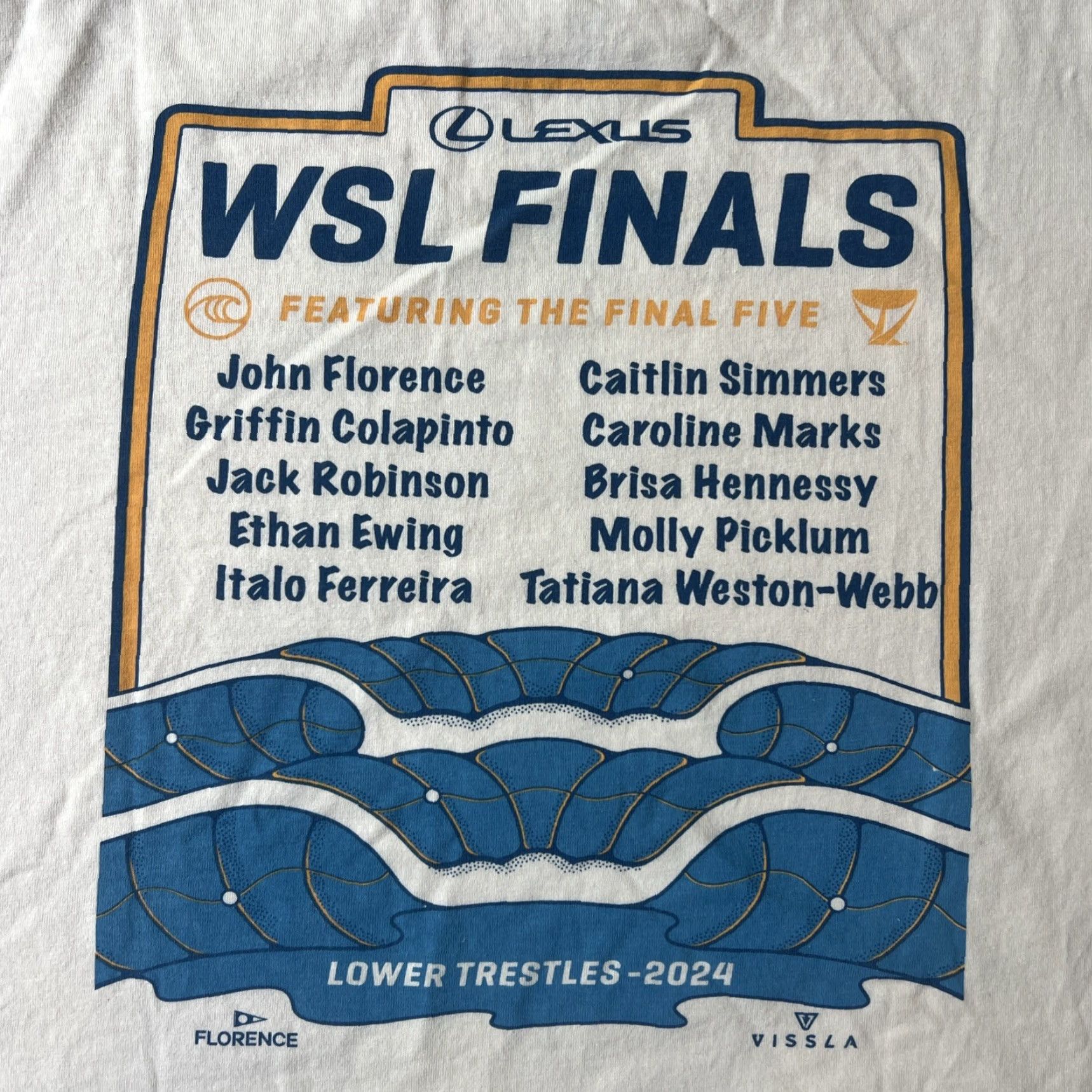 Vintage VINTAGE WSL Surf Contest Finals 2024 Lower Trestles John John Florence Shirt L Beige Raglan Graphic Print Pocket Logo Men Tee Size US L / EU 52-54 / 3 - 2 Thumbnail