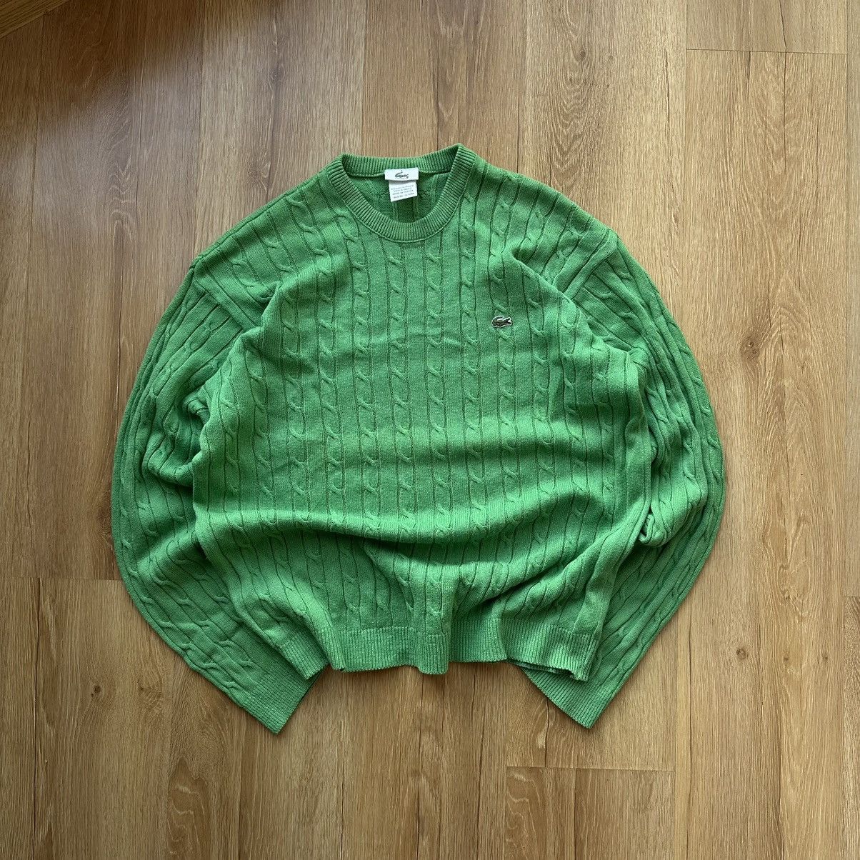 Lacoste Lacoste Cable Knit Wool Vintage Sweater 90s Oldmoney Size US L / EU 52-54 / 3 - 4 Thumbnail