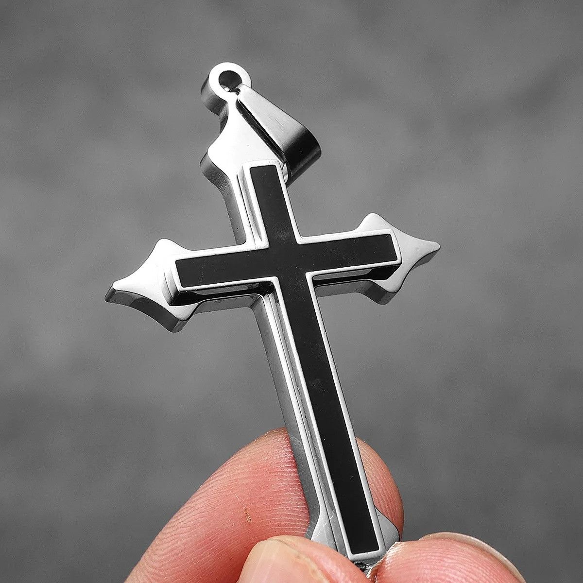 Other Double Layer Cross Pendant Accessories Necklace Gifts Size ONE SIZE - 3 Thumbnail
