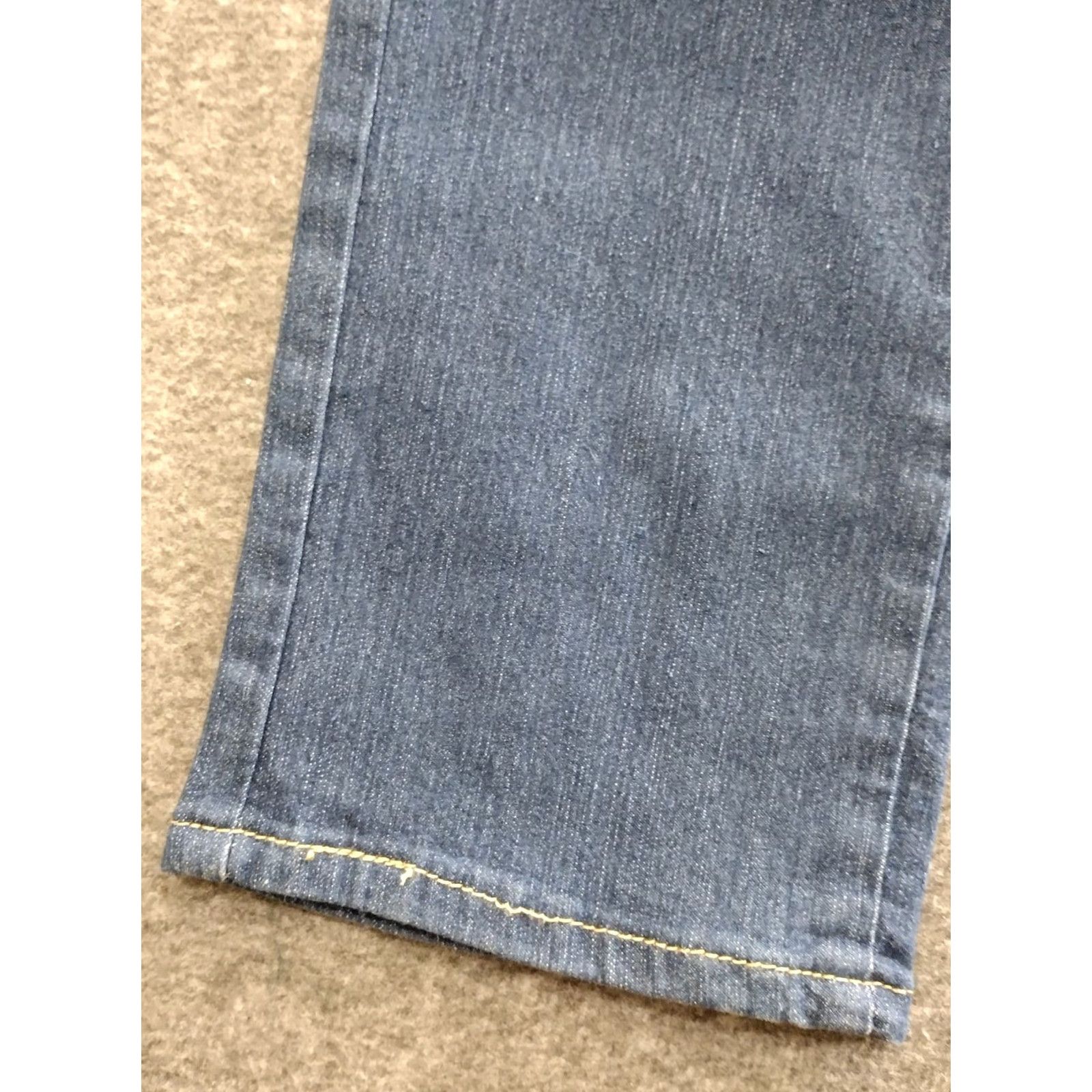 Vintage Unbranded Women's 3 Button Skinny Jeans Trim Pockets Size 21/22 Denim Blue Slim Stretch Mid Rise 30 Inseam Plus Size Jeans Women City 21/22 Size 42" / US 20 - 7 Thumbnail
