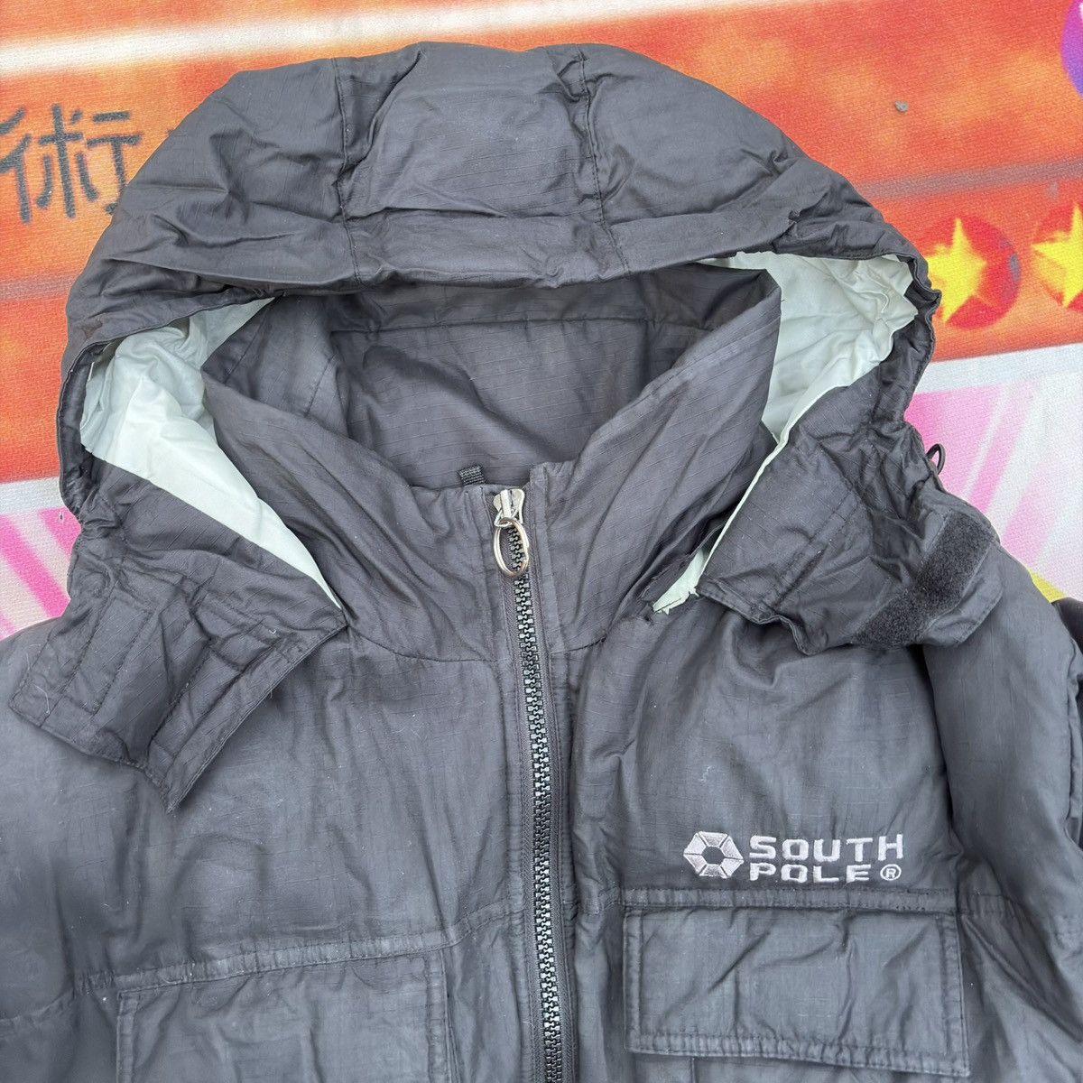 Southpole South Pole Vintage Hooded Puffer Jacket Size US L / EU 52-54 / 3 - 7 Thumbnail