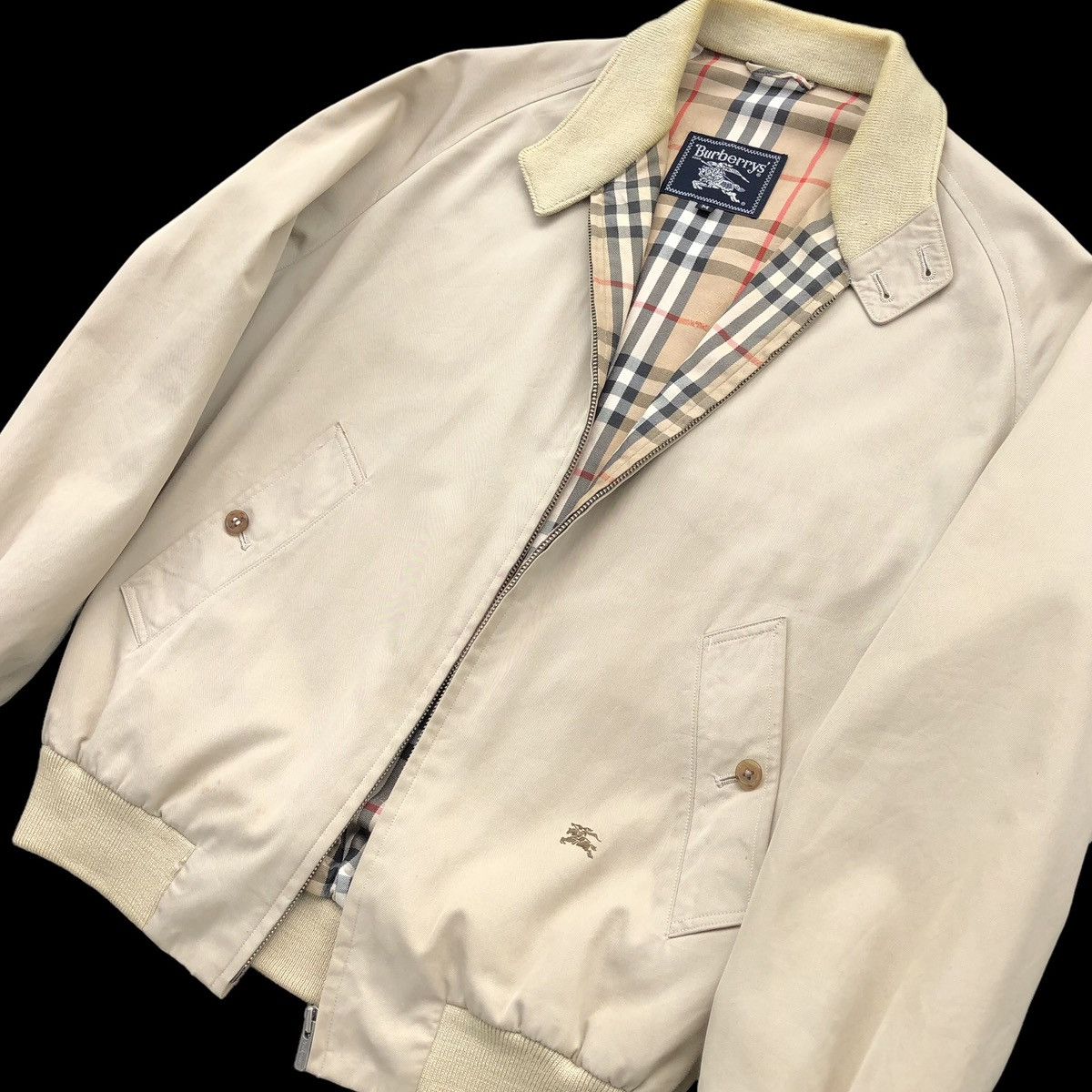 Burberry Vintage Burberrys Prorsum Lined Novacheck Bomber Jacket Size US M / EU 48-50 / 2 - 3 Thumbnail