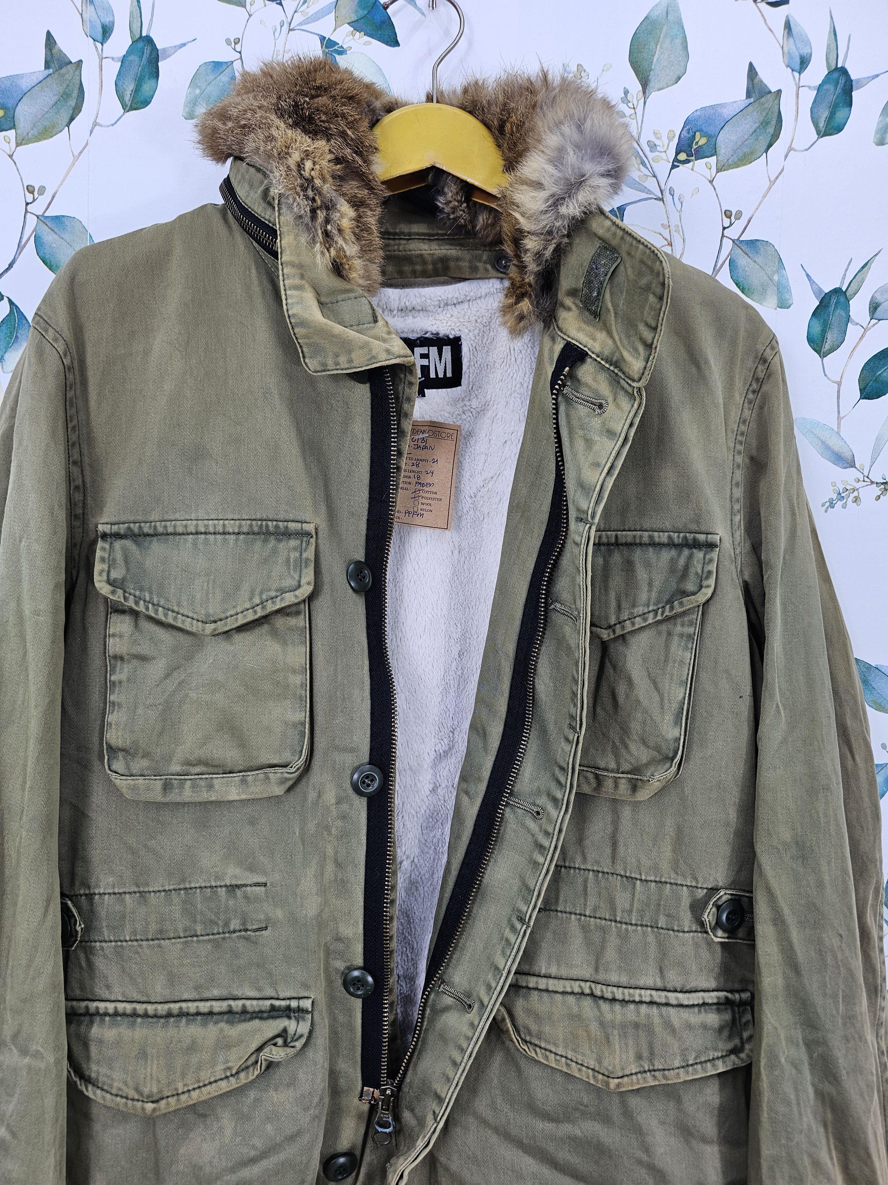 PPFM PPFM Punk Bondage Military Faded Parka Jacket J0131 Size US L / EU 52-54 / 3 - 7 Thumbnail