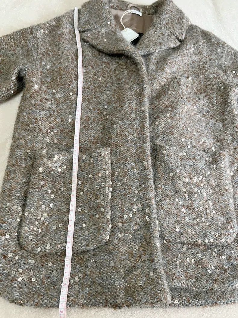 Brunello Cucinelli Brunello Cucinelli Sequin Cashmere Mohair Overcoat Size M / US 6-8 / IT 42-44 - 8 Thumbnail