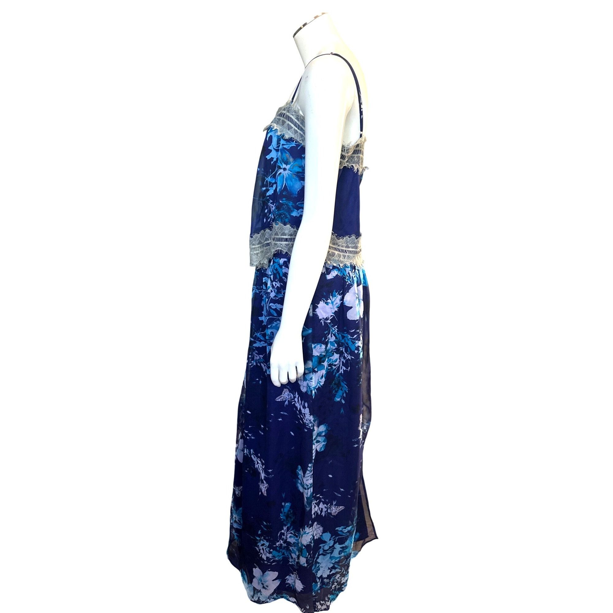 Other Twelfth Street by Cynthia Vincent Small Navy Floral Silk Max Size S / US 4 / IT 40 - 3 Thumbnail