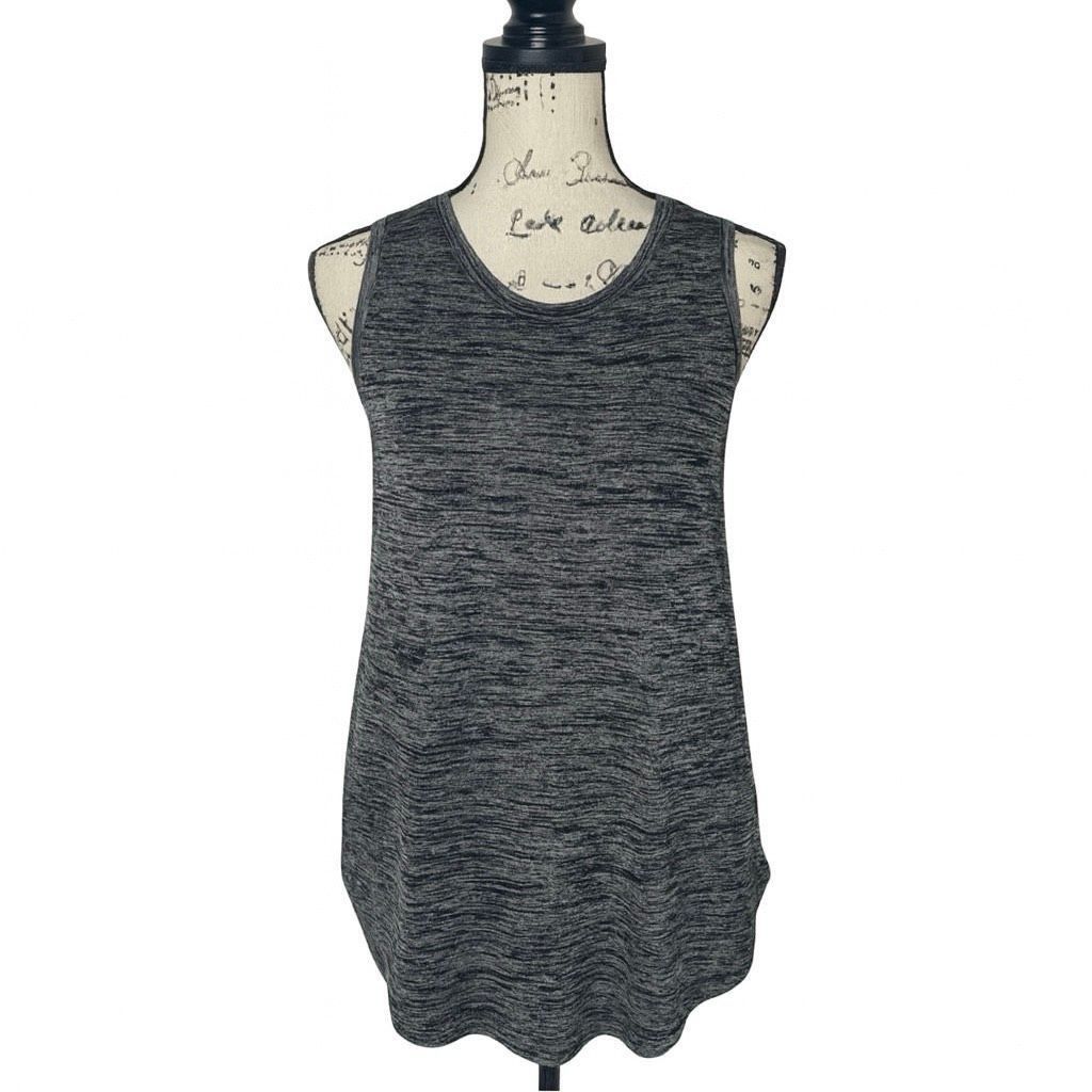 Gap Gap Heather Gray Sleeveless Tank Top Size L Longline High Ne Size L / US 10 / IT 46 - 1 Thumbnail