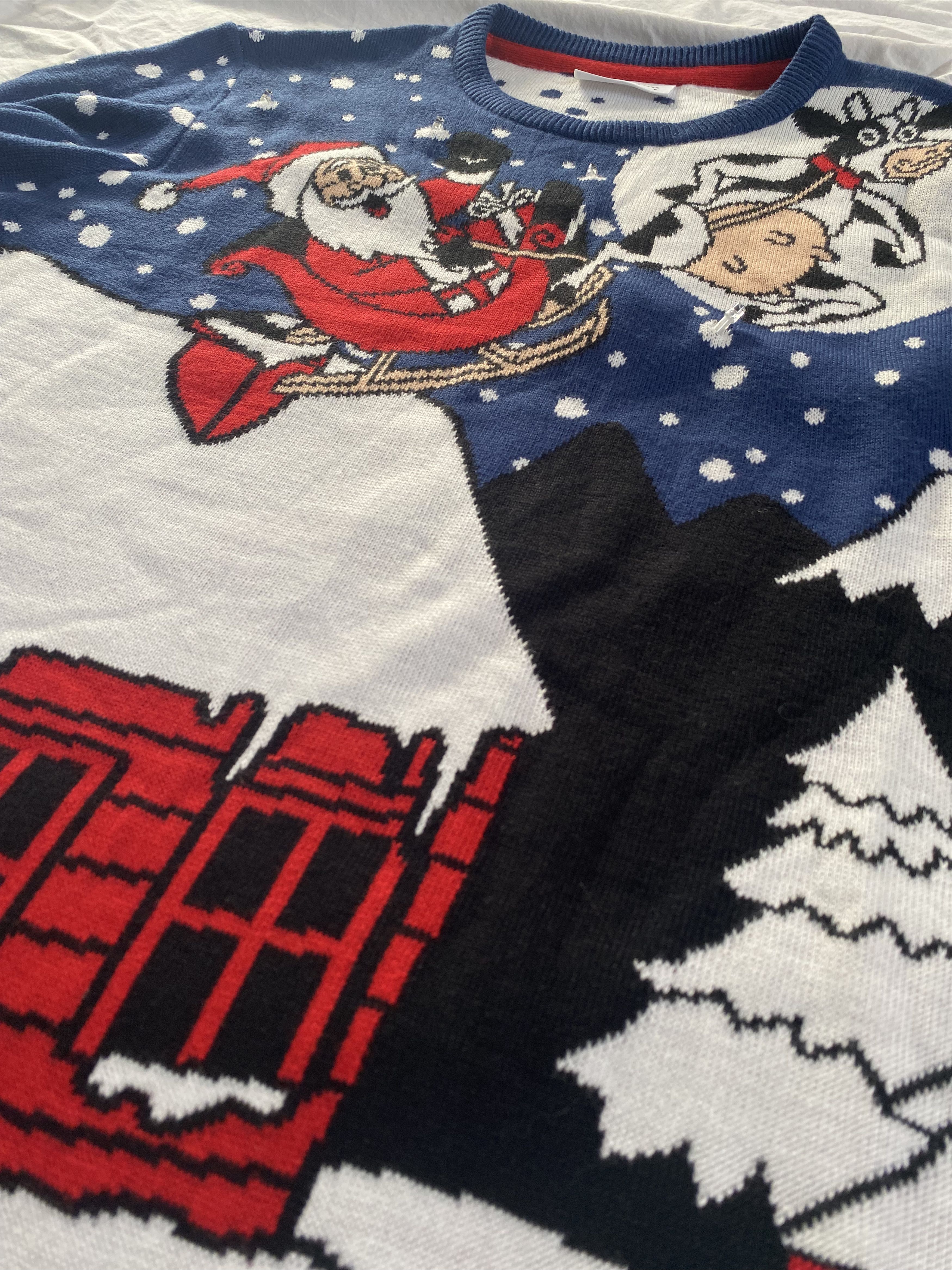 Lindbergh Lindbergh White Denmark Christmas sweater jumper xmas knit Size US S / EU 44-46 / 1 - 6 Thumbnail