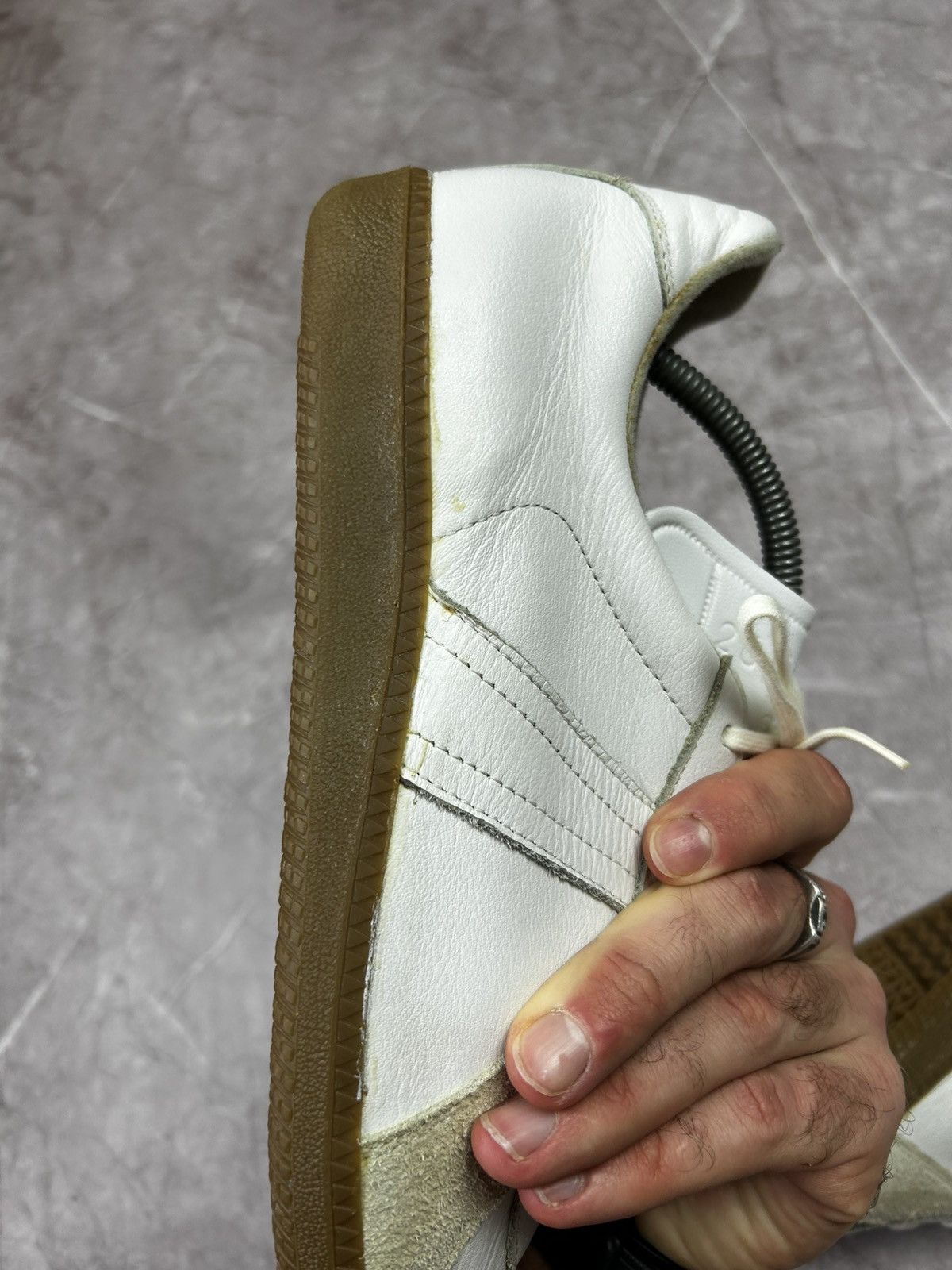 Vintage BW Sport Shoes Vintage Leather Sneakers Shoes Bundeswehr Size US 9 / EU 42 - 14 Thumbnail