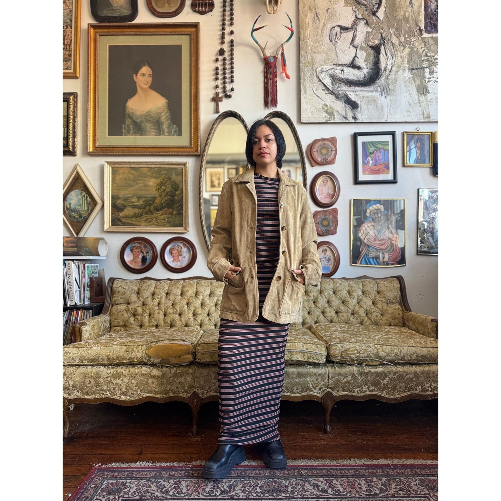 L.L. Bean Vintage Suede Leather Oversized Coat L.L Bean Size XS Size XS / US 0-2 / IT 36-38 - 8 Thumbnail