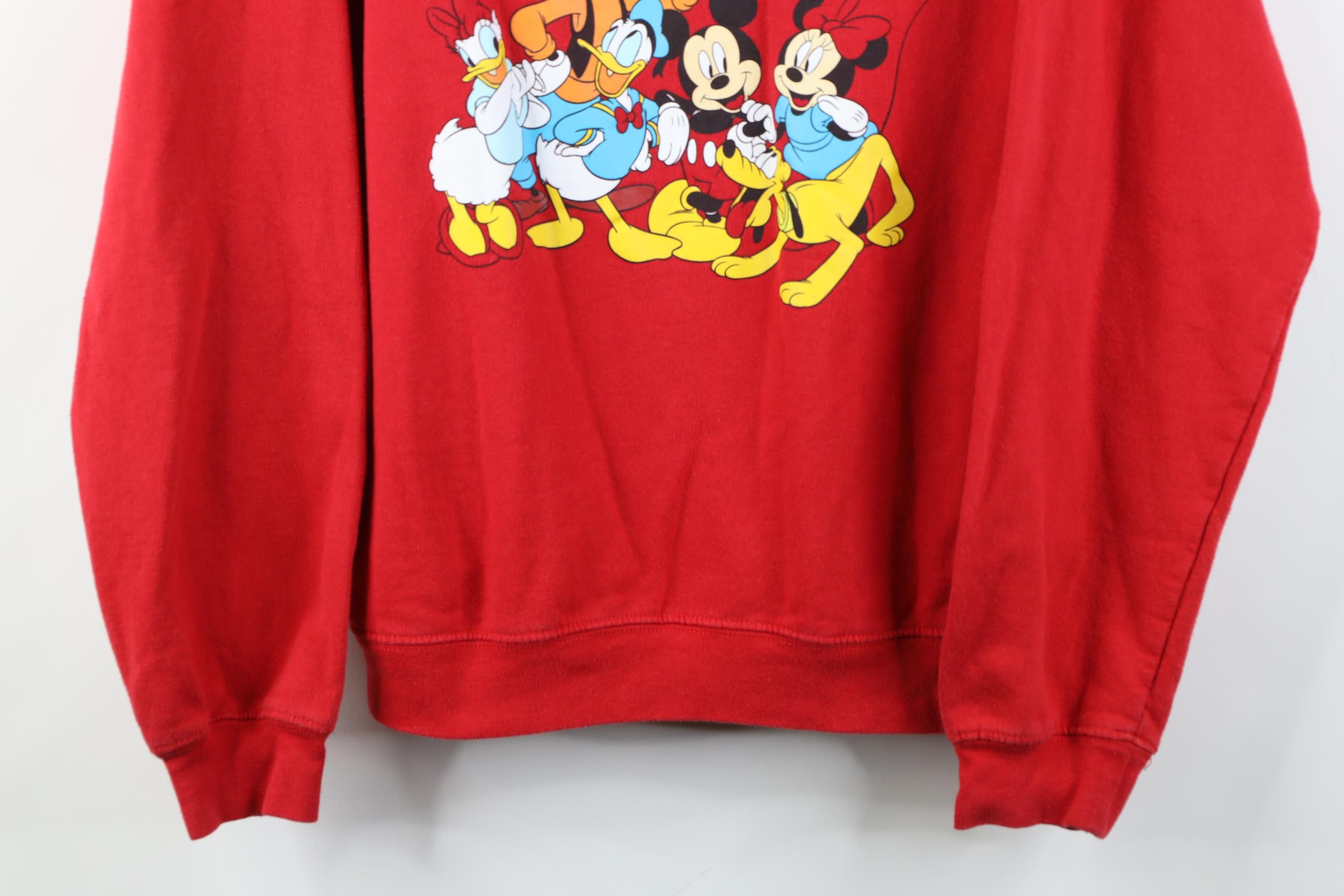 Disney Vintage Y2K Disney Mickey Mouse and Friends Sweatshirt Red Size M / US 6-8 / IT 42-44 - 3 Thumbnail