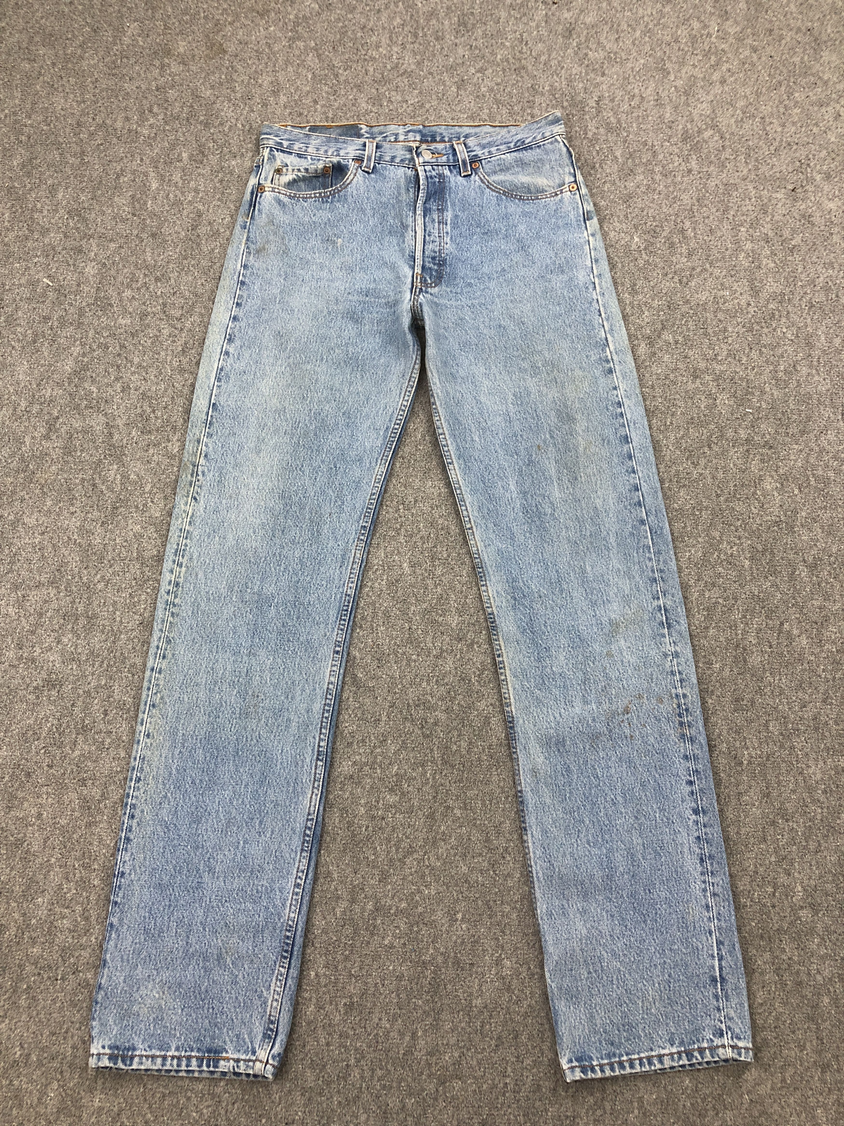 Levi's × Vintage Vintage 90s Levi's 501 Light Washed Jeans Size US 33 - 1 Thumbnail
