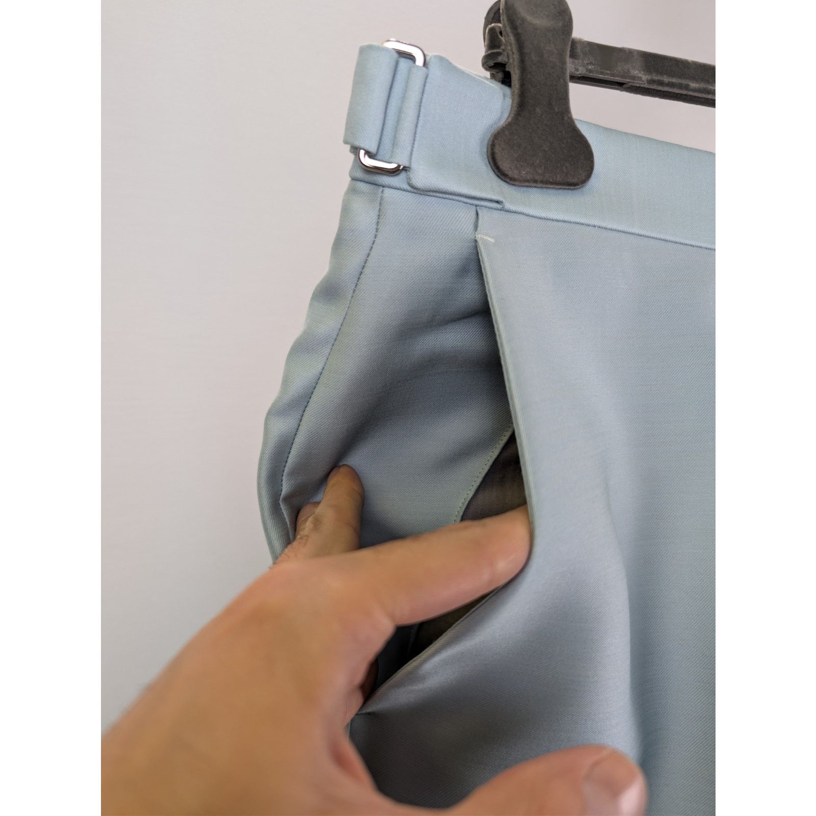 Tom Ford o1rshd1 Suits Blazer And Pants in Light Shiny Blue Size US XXL / EU 58 / 5 - 16 Thumbnail