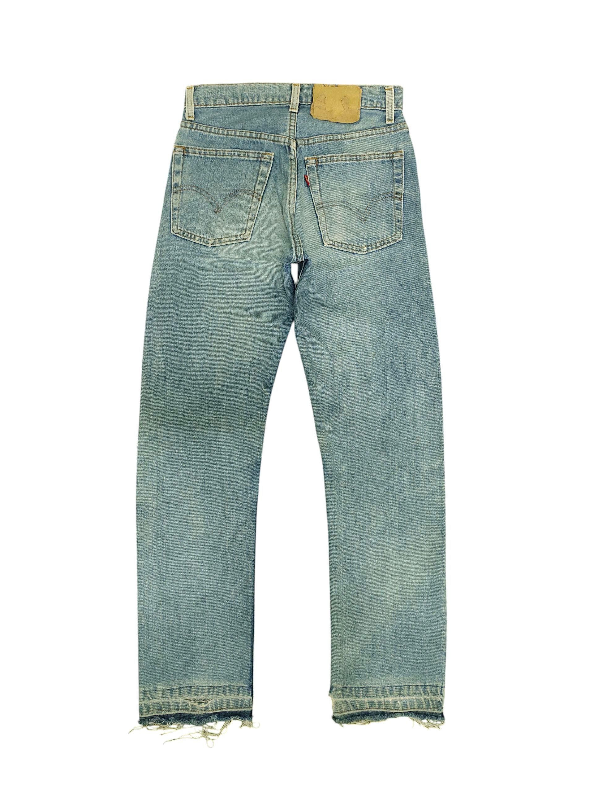 Levi's Vintage Clothing Vintage 80s Levis 505 Distress Faded Denim Jeans Size US 28 / EU 44 - 2 Thumbnail