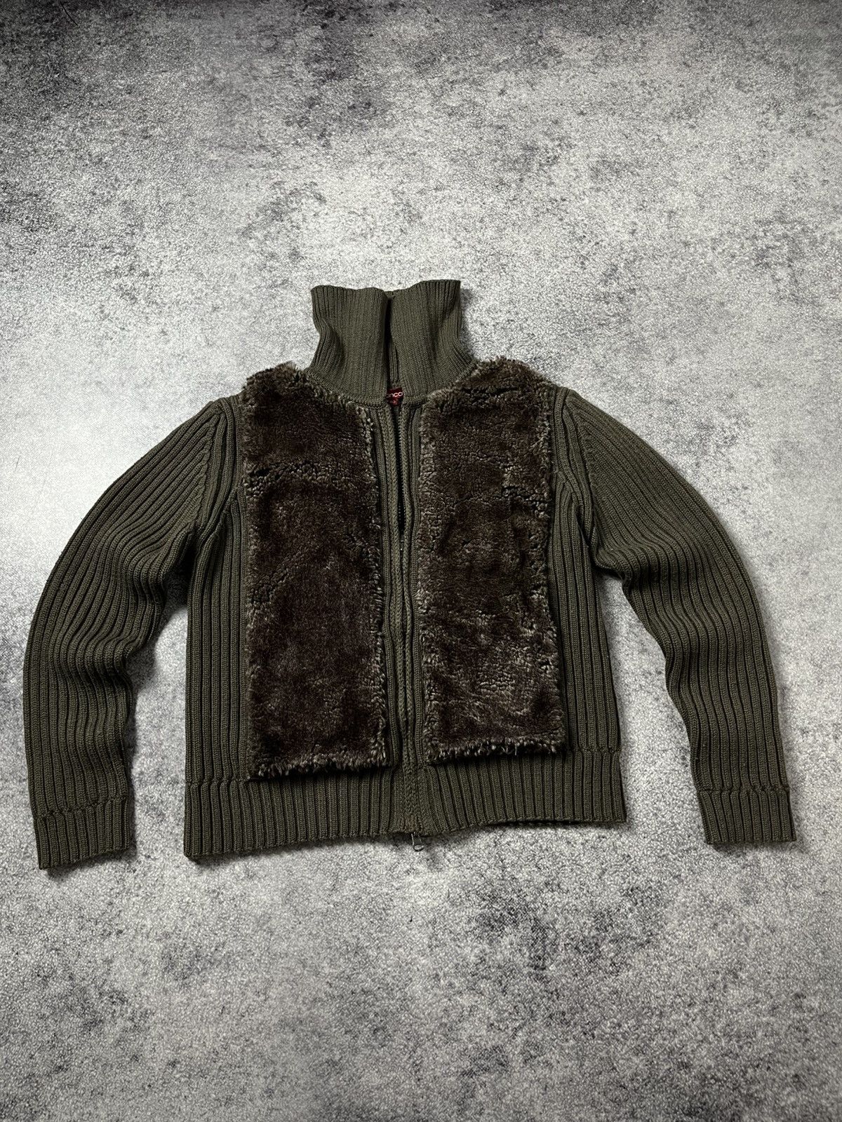 Hysteric Glamour 🔥FAUX FUR IF SIX WAS NINE VIBE CROPPED ZIP SWEATER JACKET Size US S / EU 44-46 / 1 - 6 Thumbnail