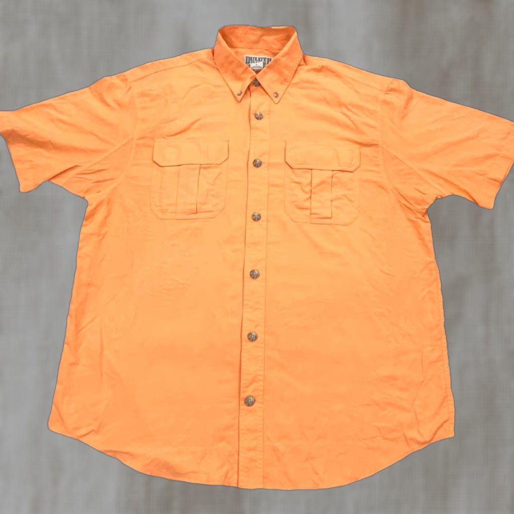 Vintage Duluth Shirt Men Large Orange Button Up Double Pocket Outdoors Camp Performance Size US L / EU 52-54 / 3 - 1 Thumbnail