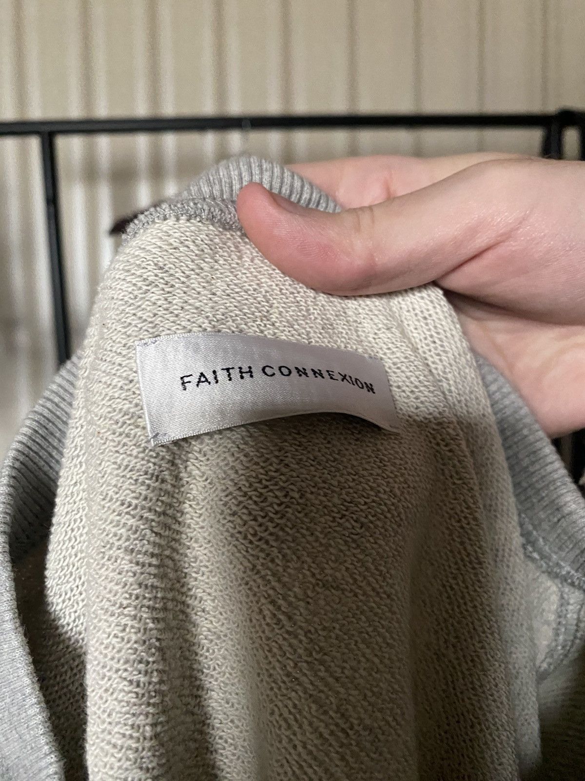 Faith Connexion Faith Connexion grey 33 rhinestone star crewneck Size US XL / EU 56 / 4 - 3 Thumbnail
