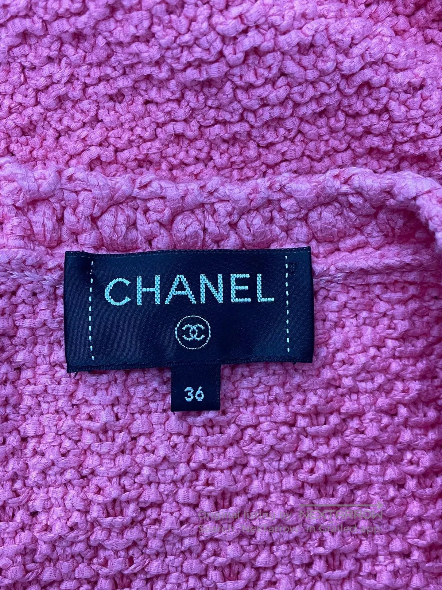 Chanel Chanel Pink Long Knit Vest. Size US M / EU 48-50 / 2 - 4 Thumbnail