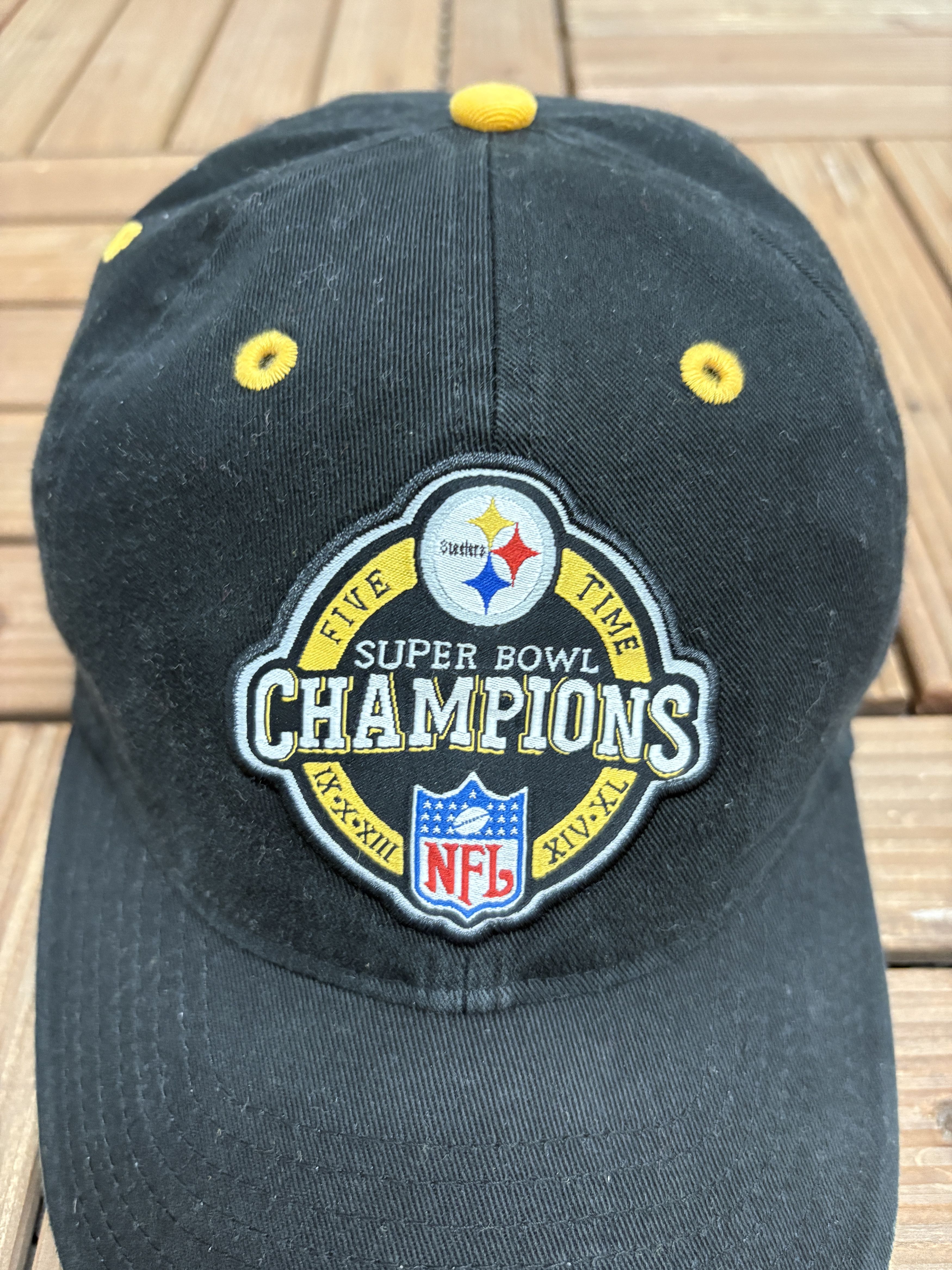 Reebok Pittsburgh Steelers Five Time Champions Vintage Hat Size ONE SIZE - 3 Thumbnail