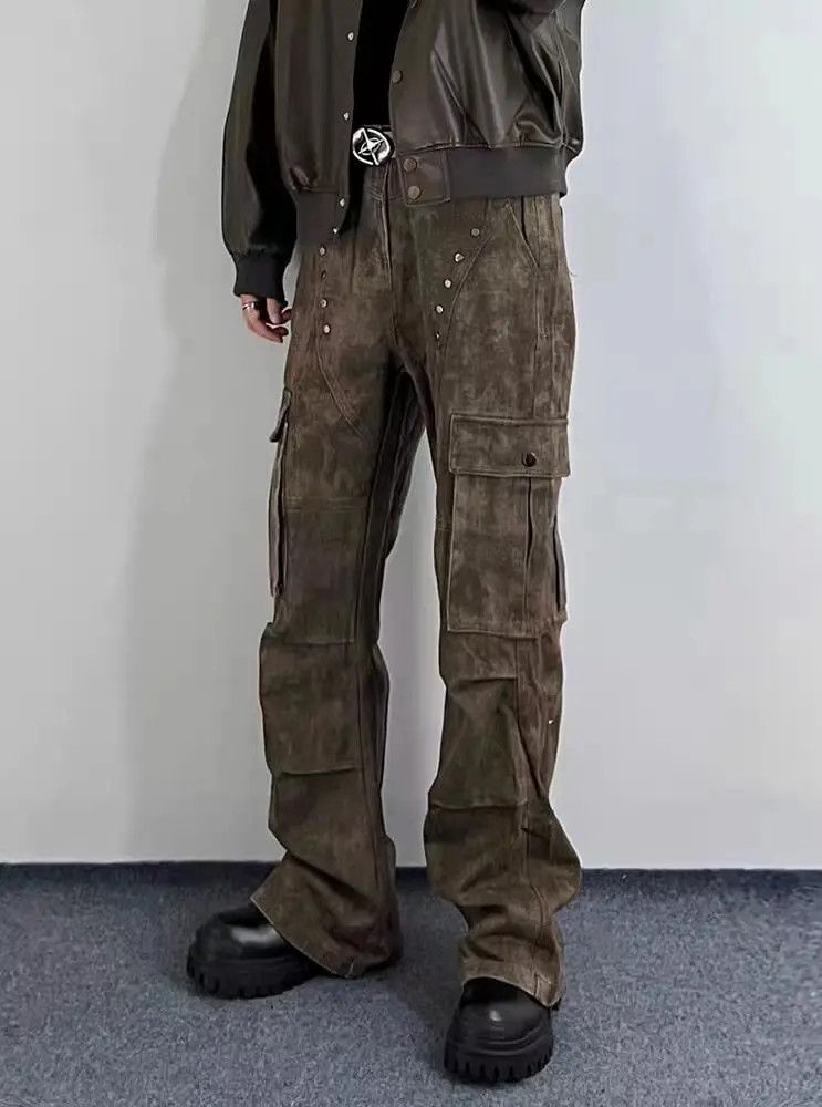 Designer × Japanese Brand Scrap Y2K skateboarding hiphop practical baggy jeans Size US 32 / EU 48 - 1 Thumbnail