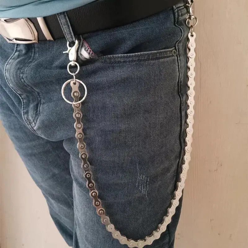 Japanese Brand × Vintage Punk Rock Unique Metal Minimalist Bicycle Chain Keychains Size ONE SIZE - 1 Thumbnail