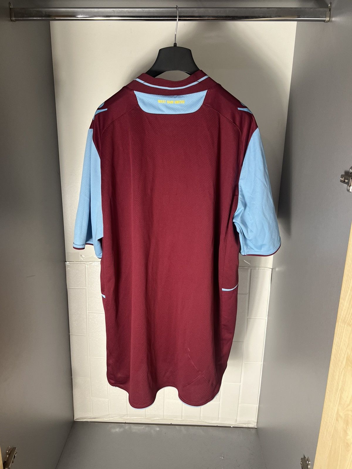 Vintage VERY RARE MACRON FC WEST HAM UNITED ENGLAND SOCCER JERSEY Size US XXL / EU 58 / 5 - 8 Thumbnail