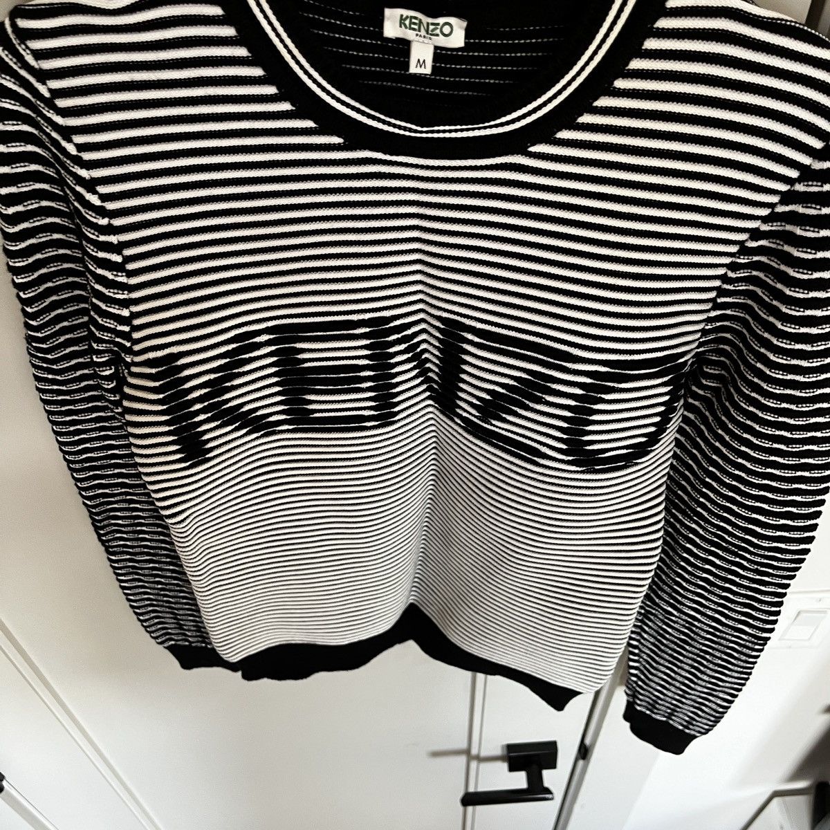 Kenzo Kenzo Optical Illusion Ribbed Sweater (unisex) Size US M / EU 48-50 / 2 - 5 Thumbnail