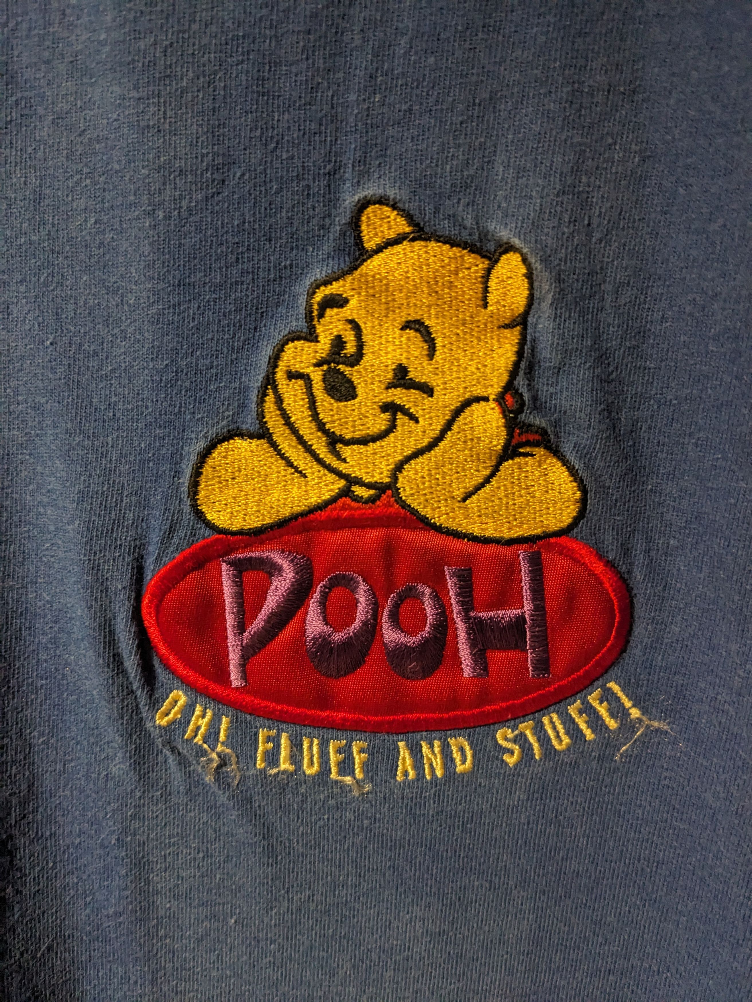 Disney × Vintage Vintage 90s Winnie the Pooh Oh Fluff and Stuff T-Shirt Size US XL / EU 56 / 4 - 2 Thumbnail