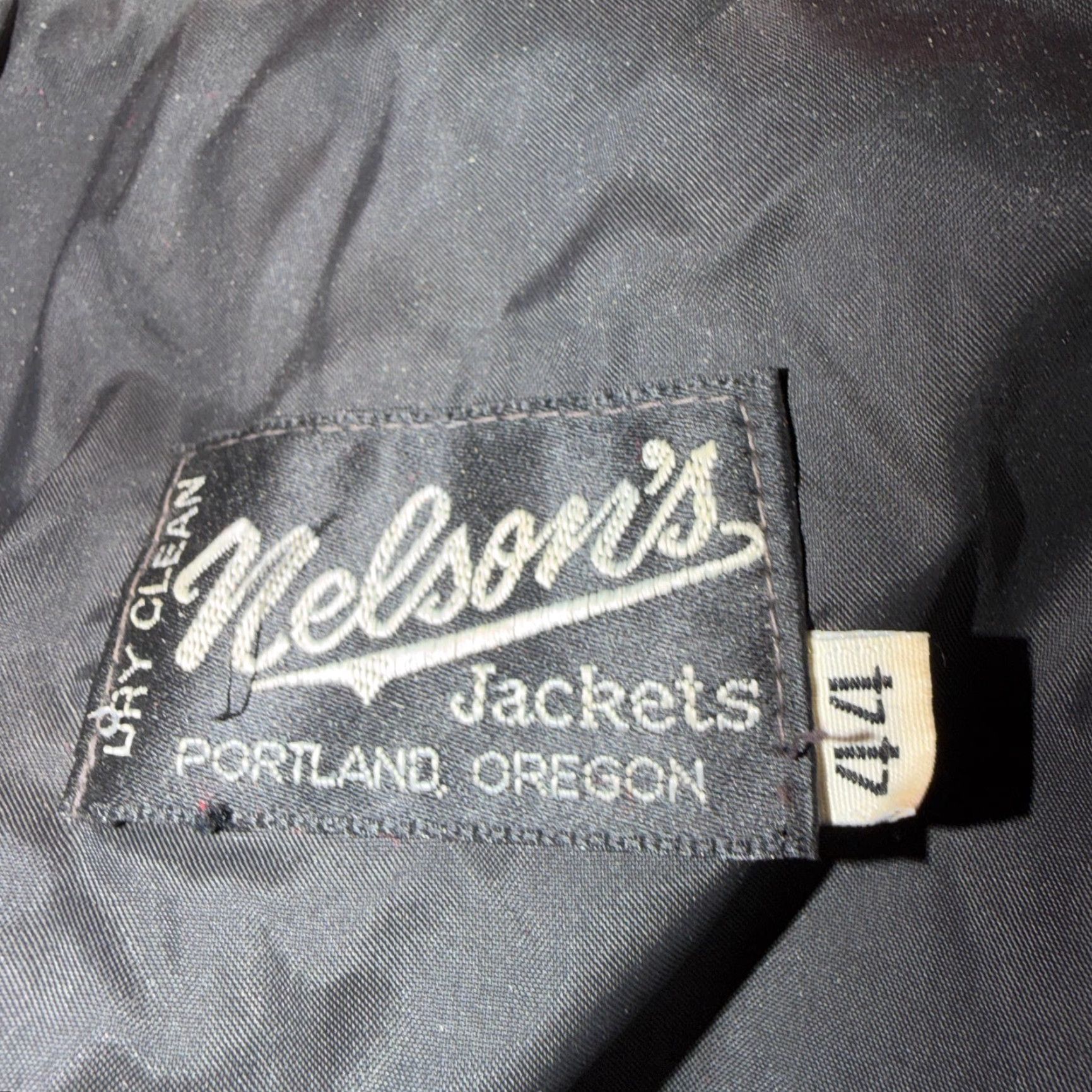Vintage VTG Vintage Brand Nelson 70s Varsity Jacket Letterman USA Made Leather Collegiate 44 Red Phil Size US S / EU 44-46 / 1 - 4 Thumbnail