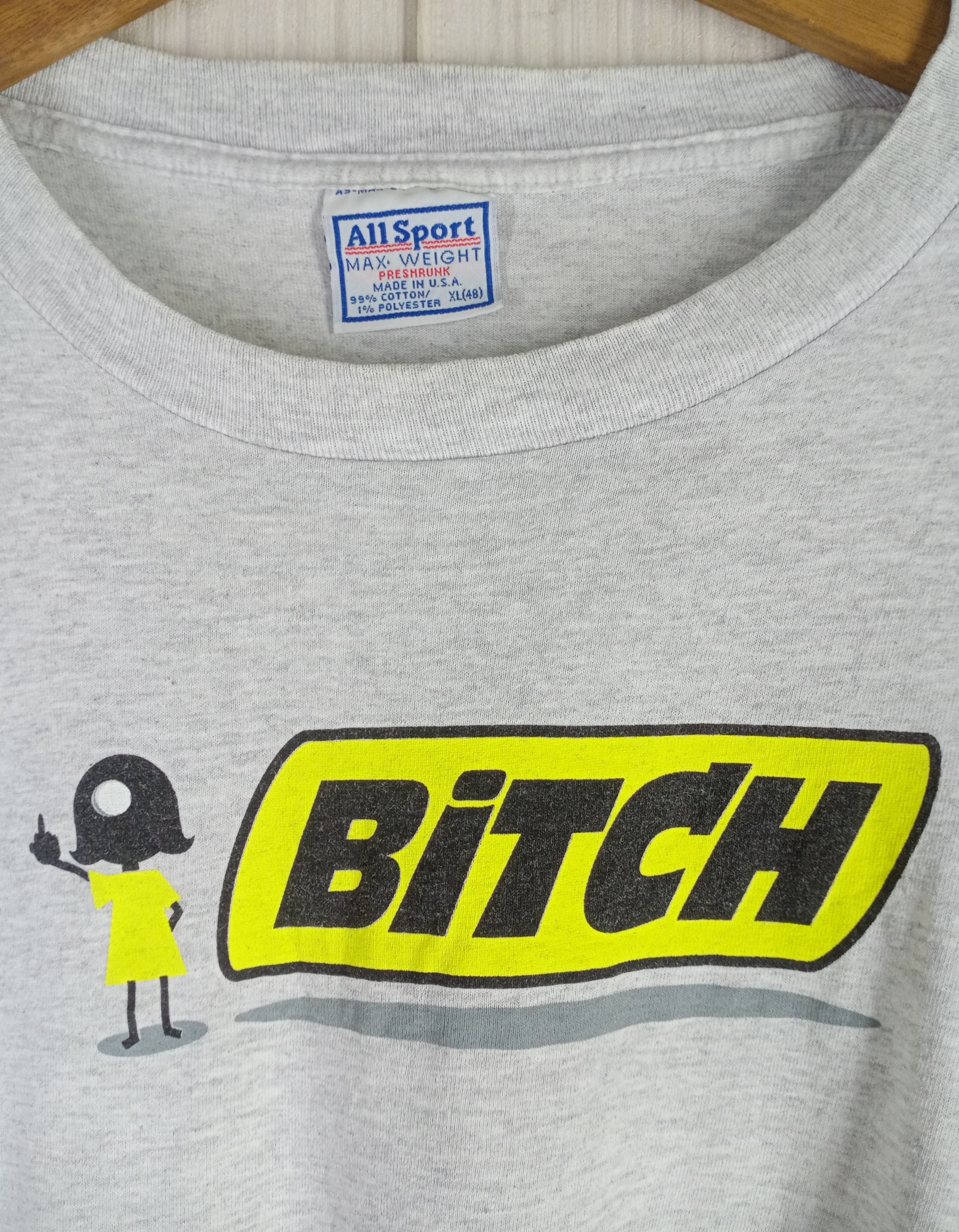 Hook-Ups Rare Vintage 90s Bitch Skateboard Hook-Ups Tshirt Size US XL / EU 56 / 4 - 3 Thumbnail
