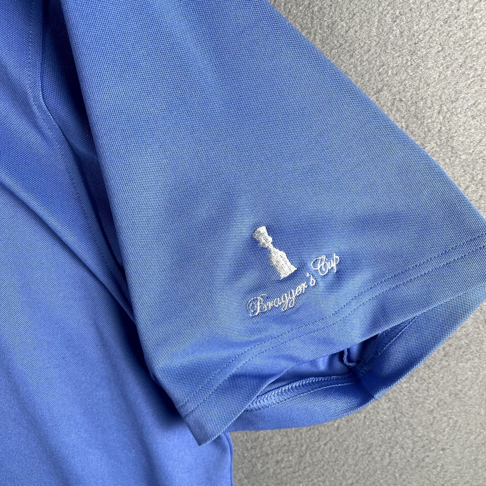 Vintage C. DeFoor Polo Shirt Mens XL Blue Bragger's Cup Embroidered Performance Golf Shirt Size US XL / EU 56 / 4 - 5 Thumbnail